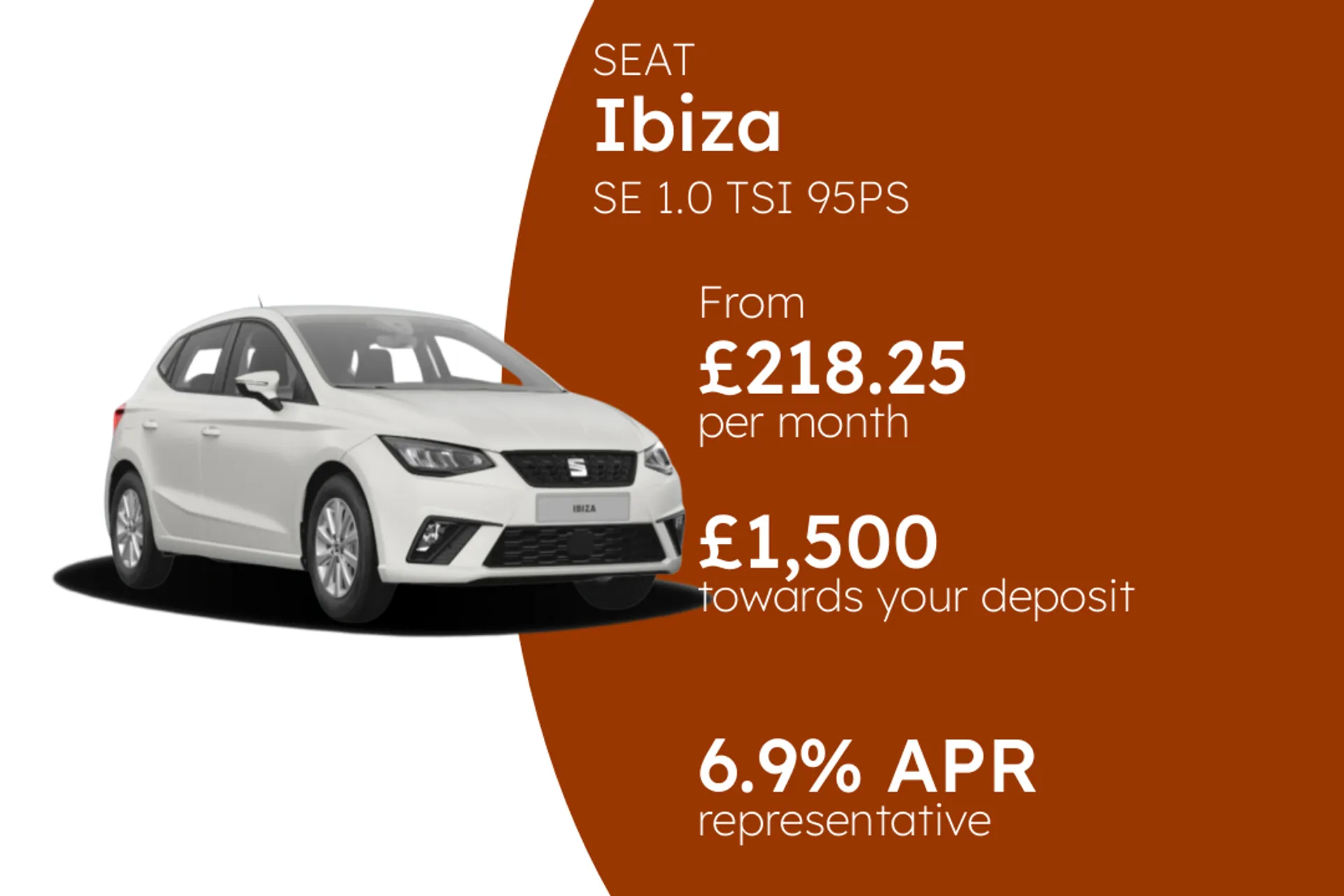 SEAT SE 1.0 TSI 95PS PCP Finance Offer From £218.25 Per Month  