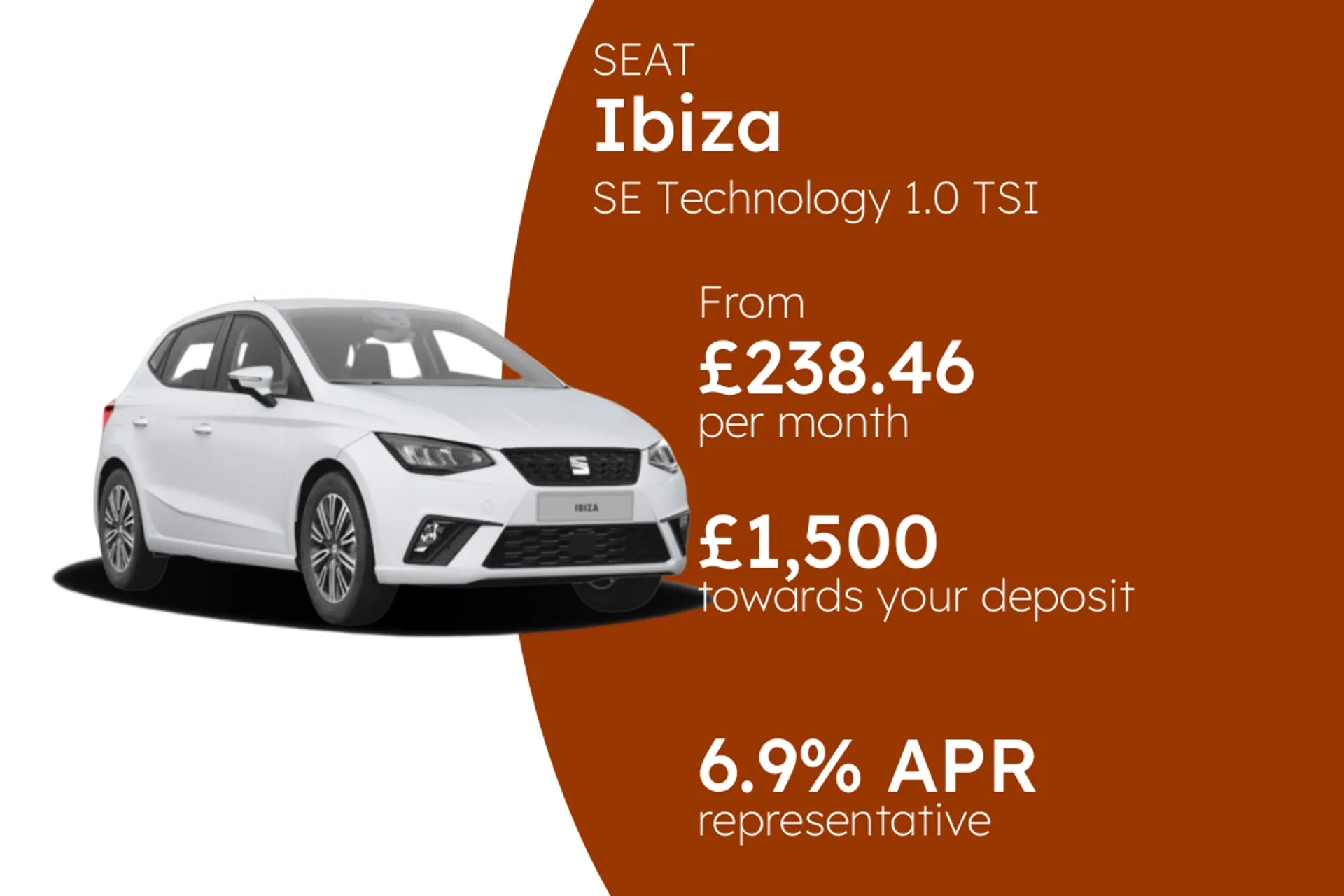 SEAT SE Technology 1.0 TSI 95PS PCP Finance Offer From £238.46 Per Month