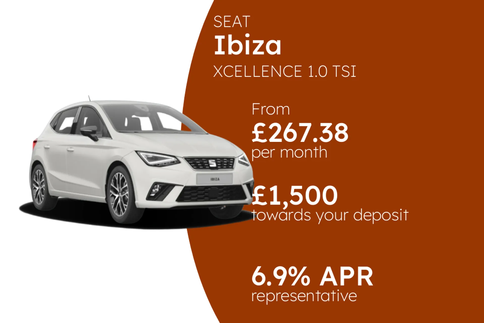 SEAT XCELLENCE 1.0 TSI DSG-auto 115PS PCP Finance Offer From £267.38 Per Month  