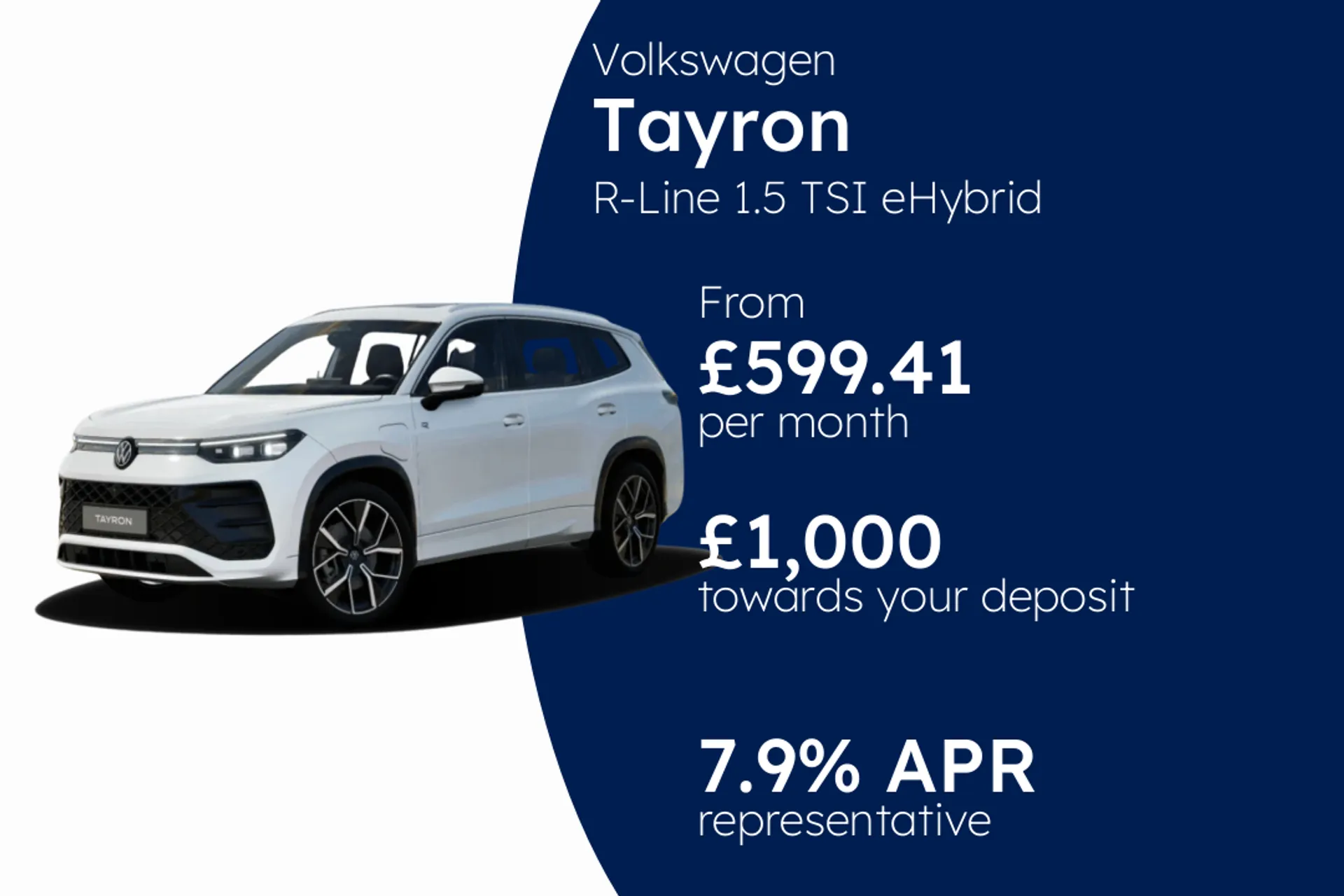 Volkswagen R-Line 1.5 TSI eHybrid 272PS 6-Speed DSG 5 Door PCP Finance Offer From £599.41 Per Month  