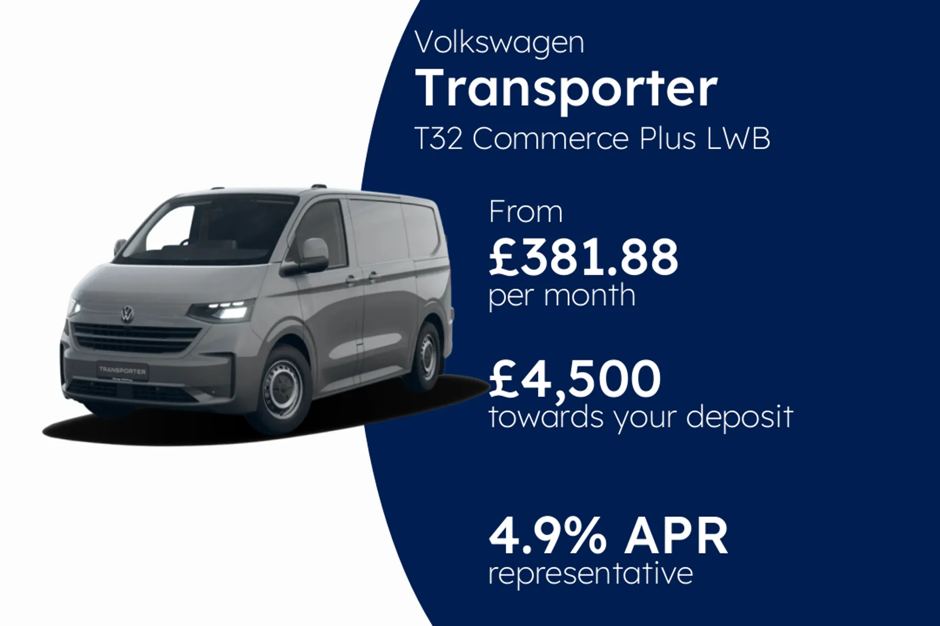 Volkswagen T32 Commerce Plus LWB 150 PS 2.0 TDI 8sp Automatic 4MOTION PCP Finance Offer From £381.88 Per Month  
