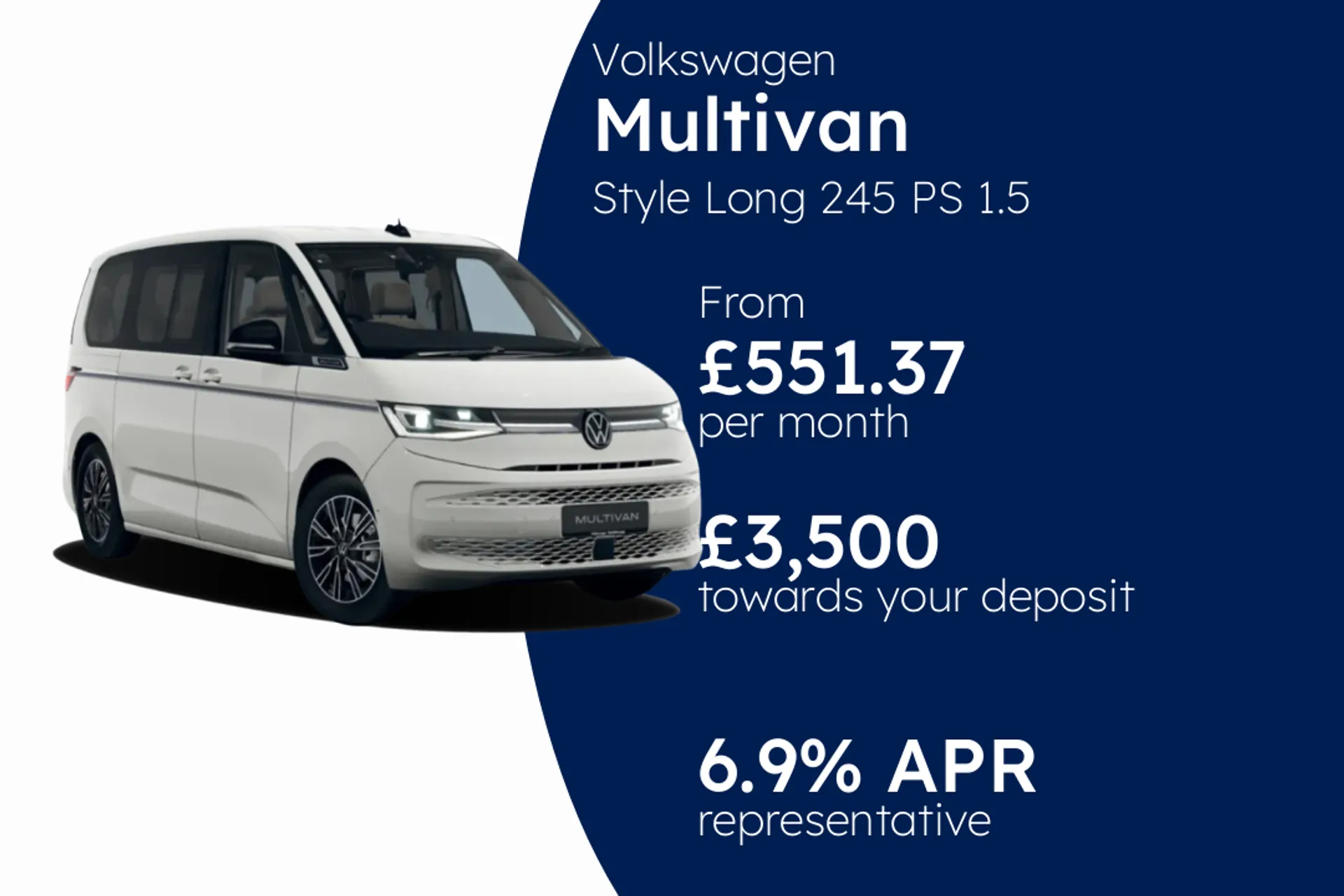 Volkswagen Style Long 245 PS 1.5 eHybrid 6-Speed 4MOTION PCP Finance Offer From £551.37 Per Month  