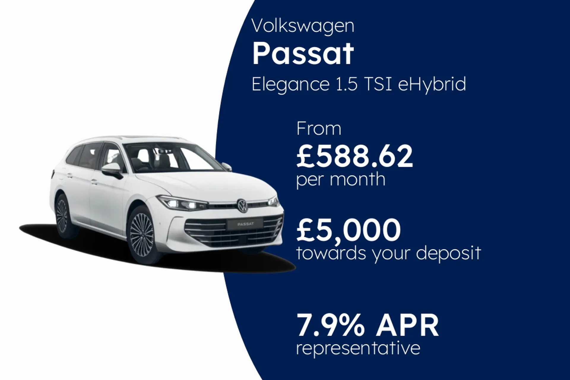 Volkswagen Elegance 1.5 TSI eHybrid 272PS 6-speed DSG 5 Door PCP Finance Offer From £588.62 Per Month  