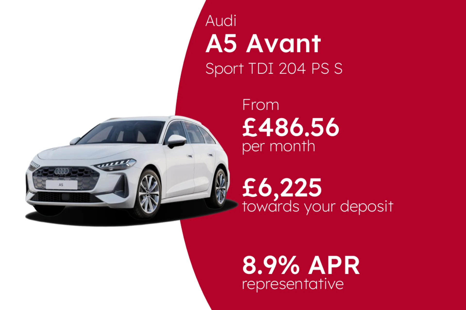 Audi Sport TDI 204 PS S tronic (Metallic Paint) PCP Finance Offer From £486.56 Per Month