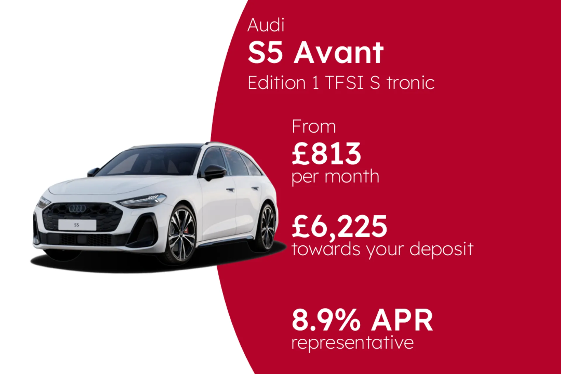 Audi Edition 1 TFSI S tronic (Metallic Paint) PCP Finance Offer From £813.00 Per Month