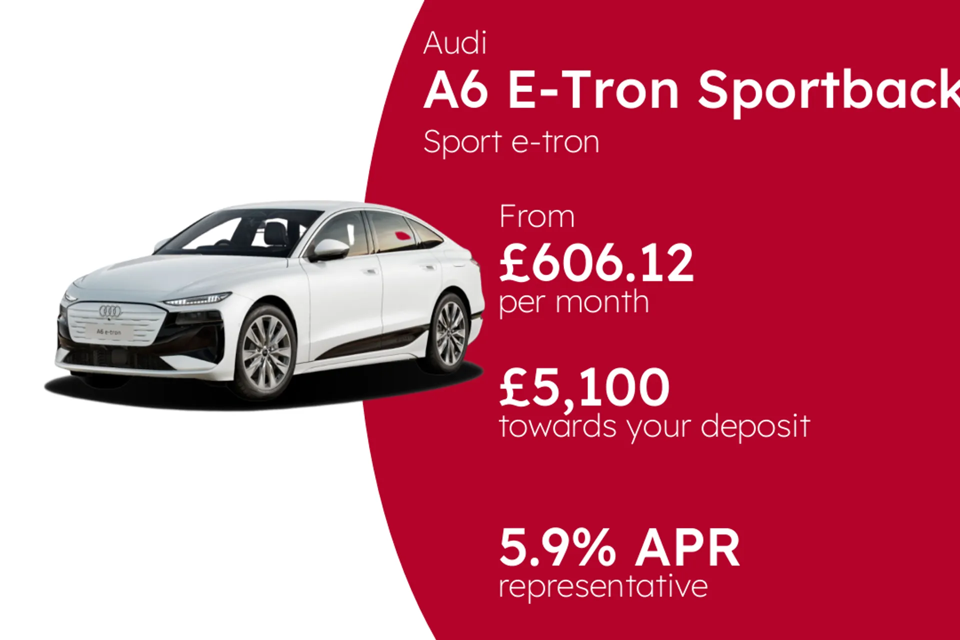Audi Sport e-tron  PCP Finance Offer From £606.12 Per Month  