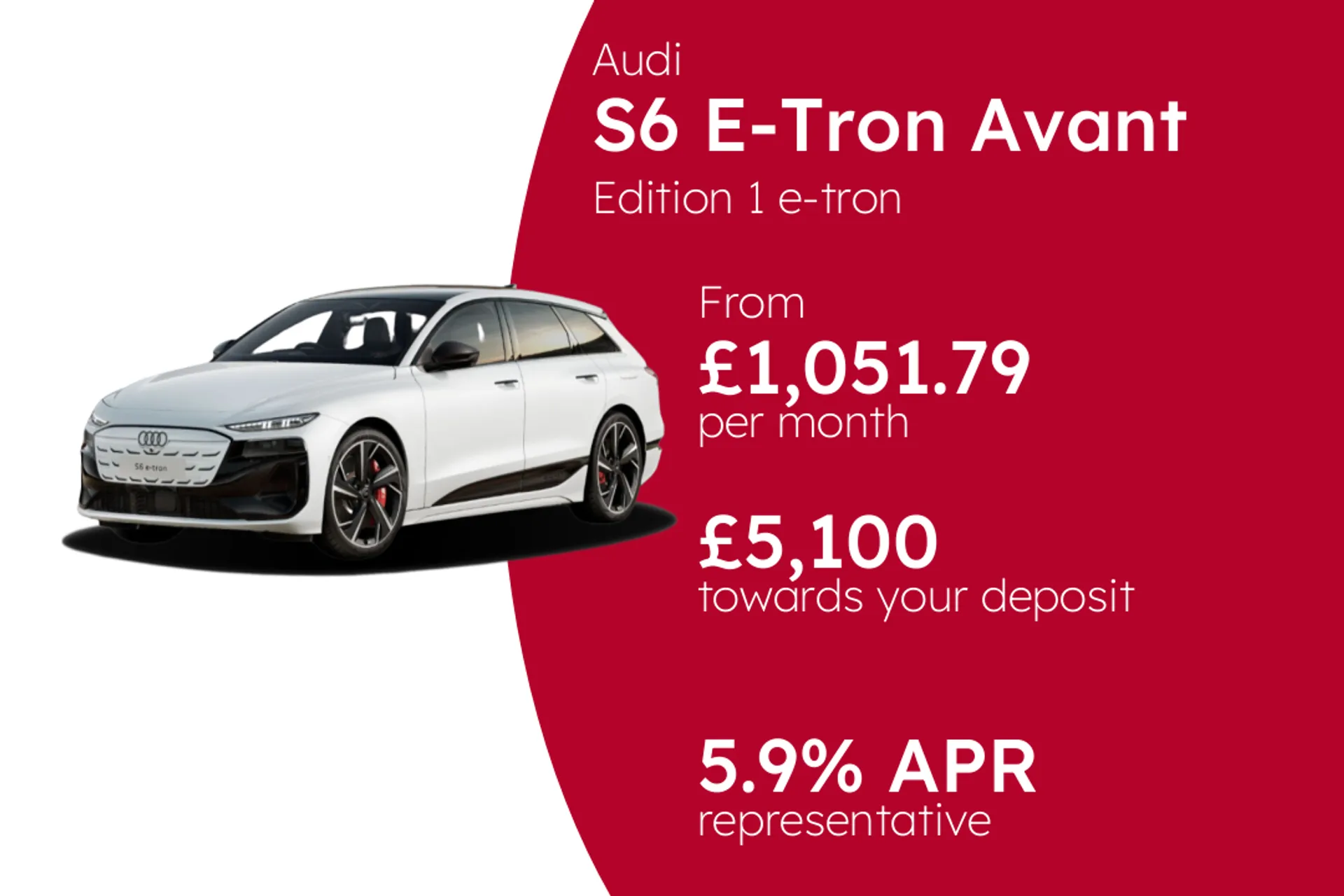 Audi Edition 1 e-tron PCP Finance Offer From £1051.79 Per Month