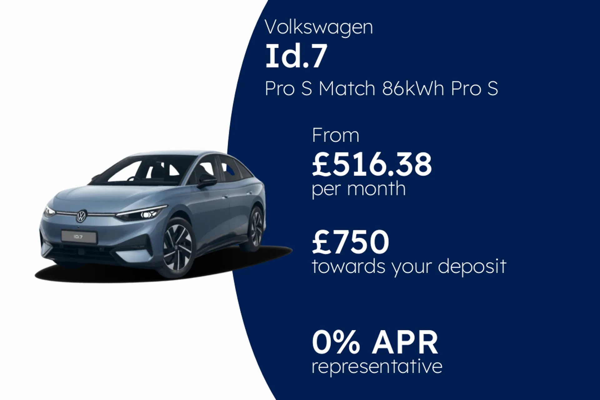Volkswagen Pro S Match 86kWh Pro S 286PS 1-speed automatic 5 Door PCP Finance Offer From £516.38 Per Month  
