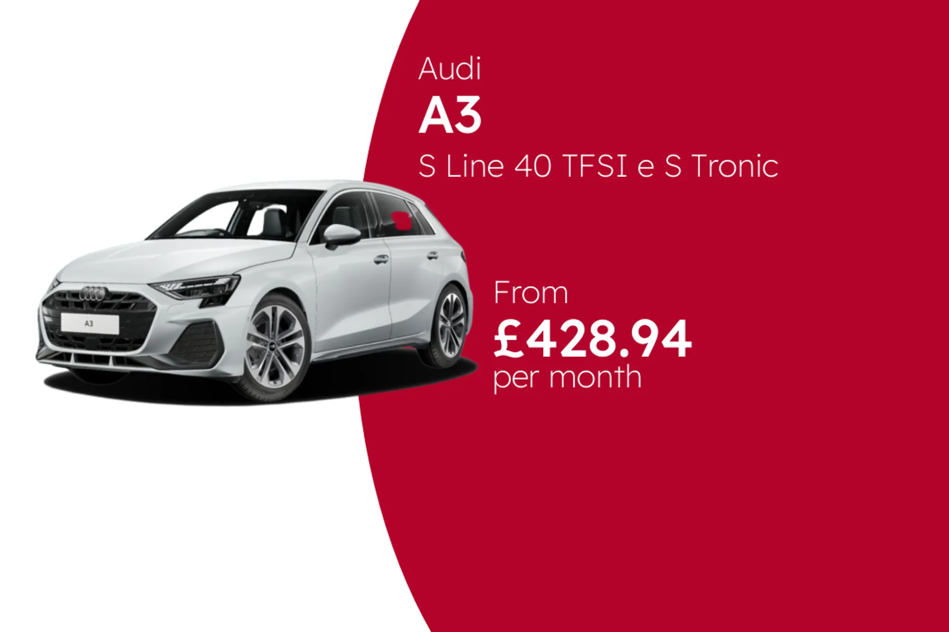 Audi S Line 40 TFSI e S Tronic BCH Finance Offer From £428.94 Per Month  