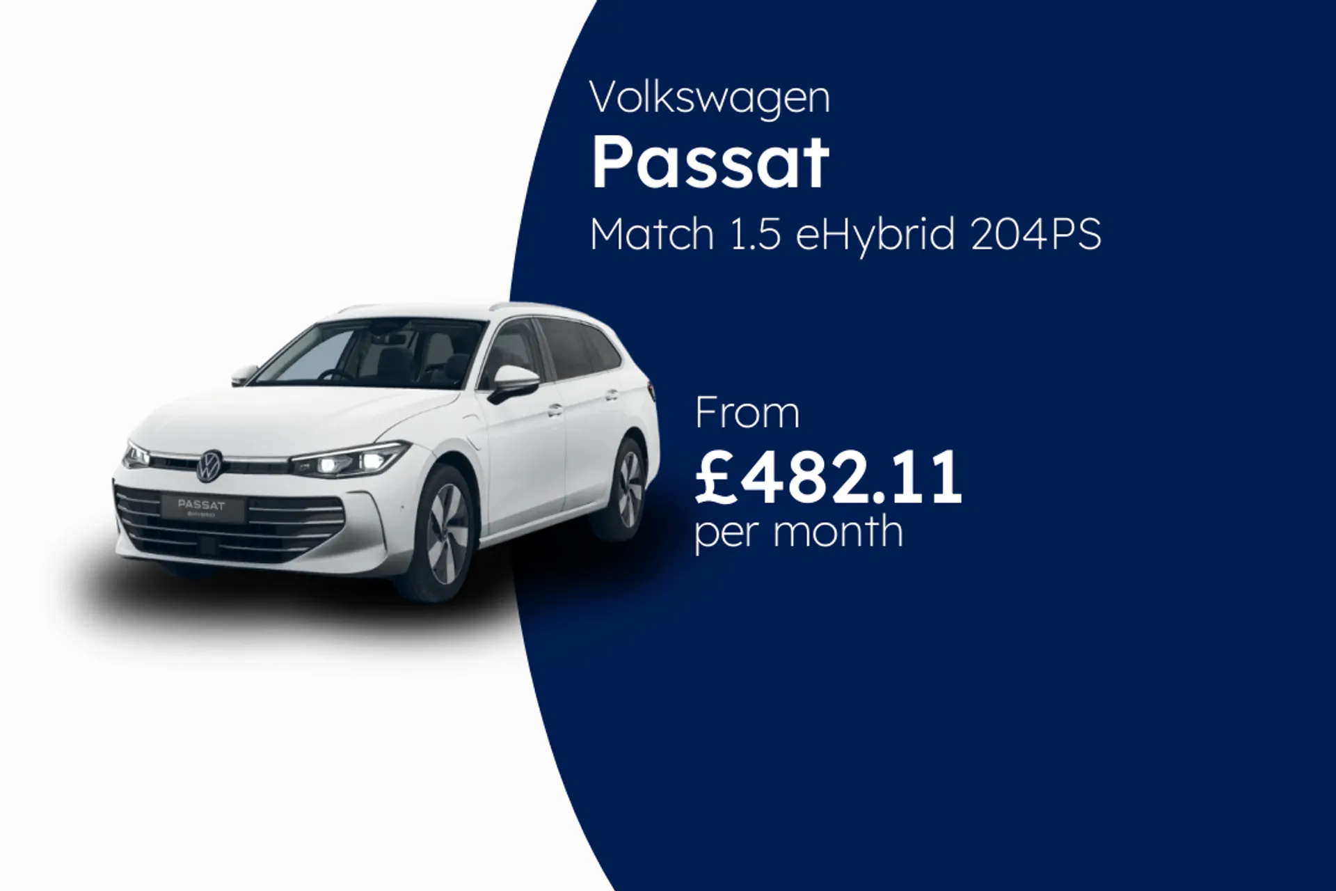 Volkswagen Match 1.5 eHybrid 204PS 6-Speed DSG 5 Door BCH Finance Offer From £482.11 Per Month  