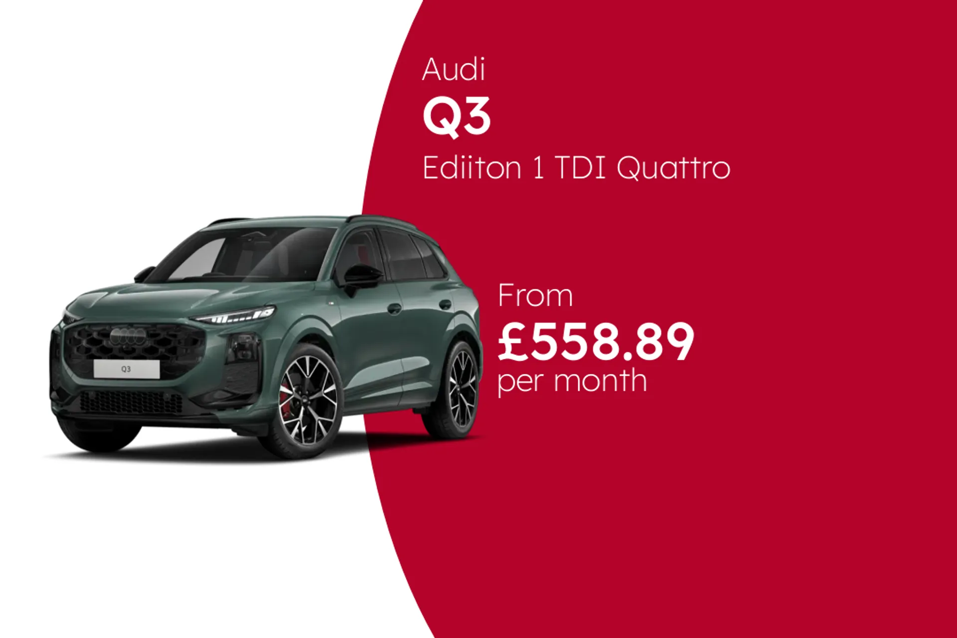 Audi Ediiton 1 TDI Quattro 204 PS S Tronic BCH Finance Offer From £558.89 Per Month  