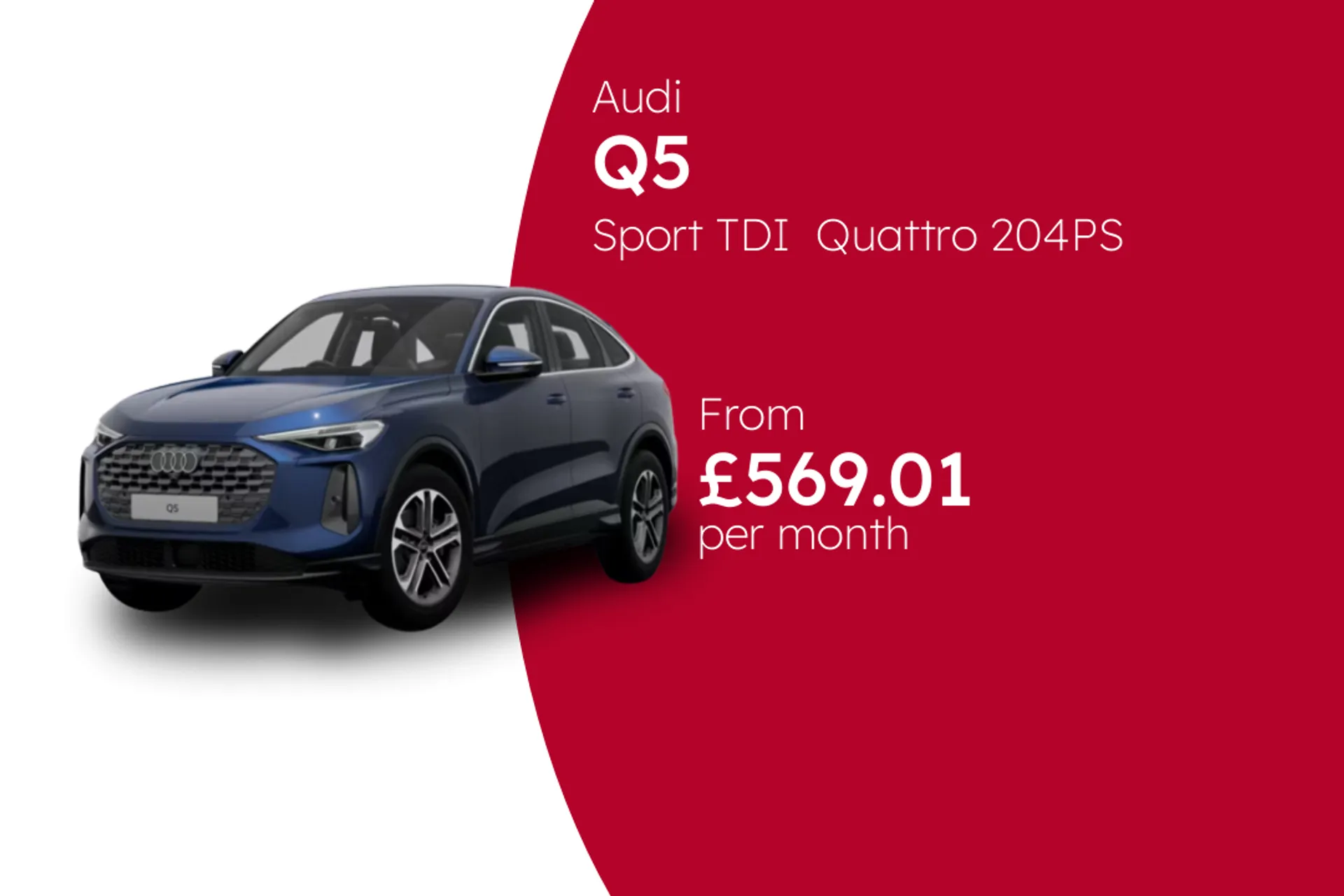 Audi Sport TDI  Quattro 204PS S Tronic Sportback BCH Finance Offer From £569.01 Per Month  