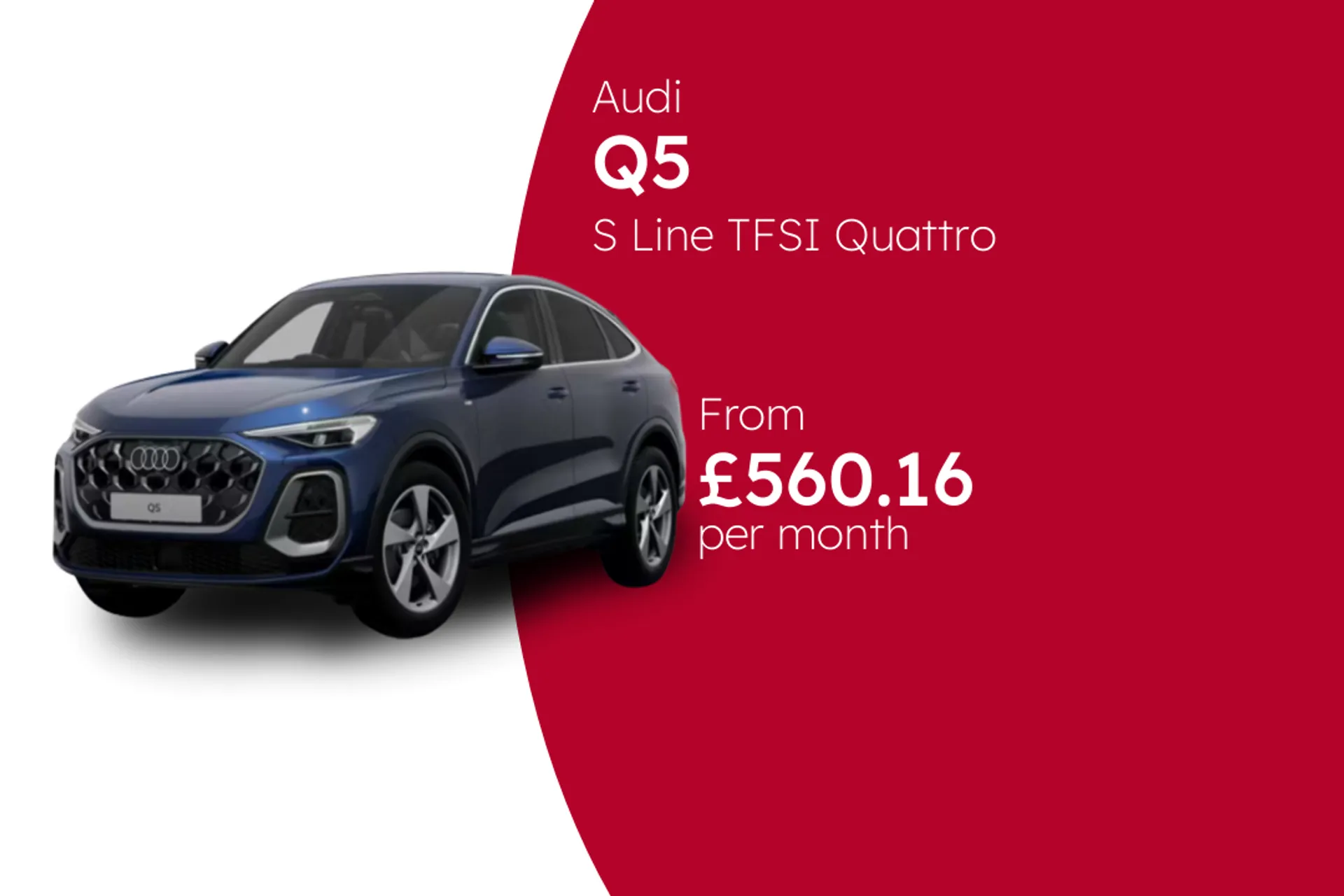 Audi S Line TFSI Quattro 204PS S Tronic Sportback BCH Finance Offer From £560.16 Per Month  