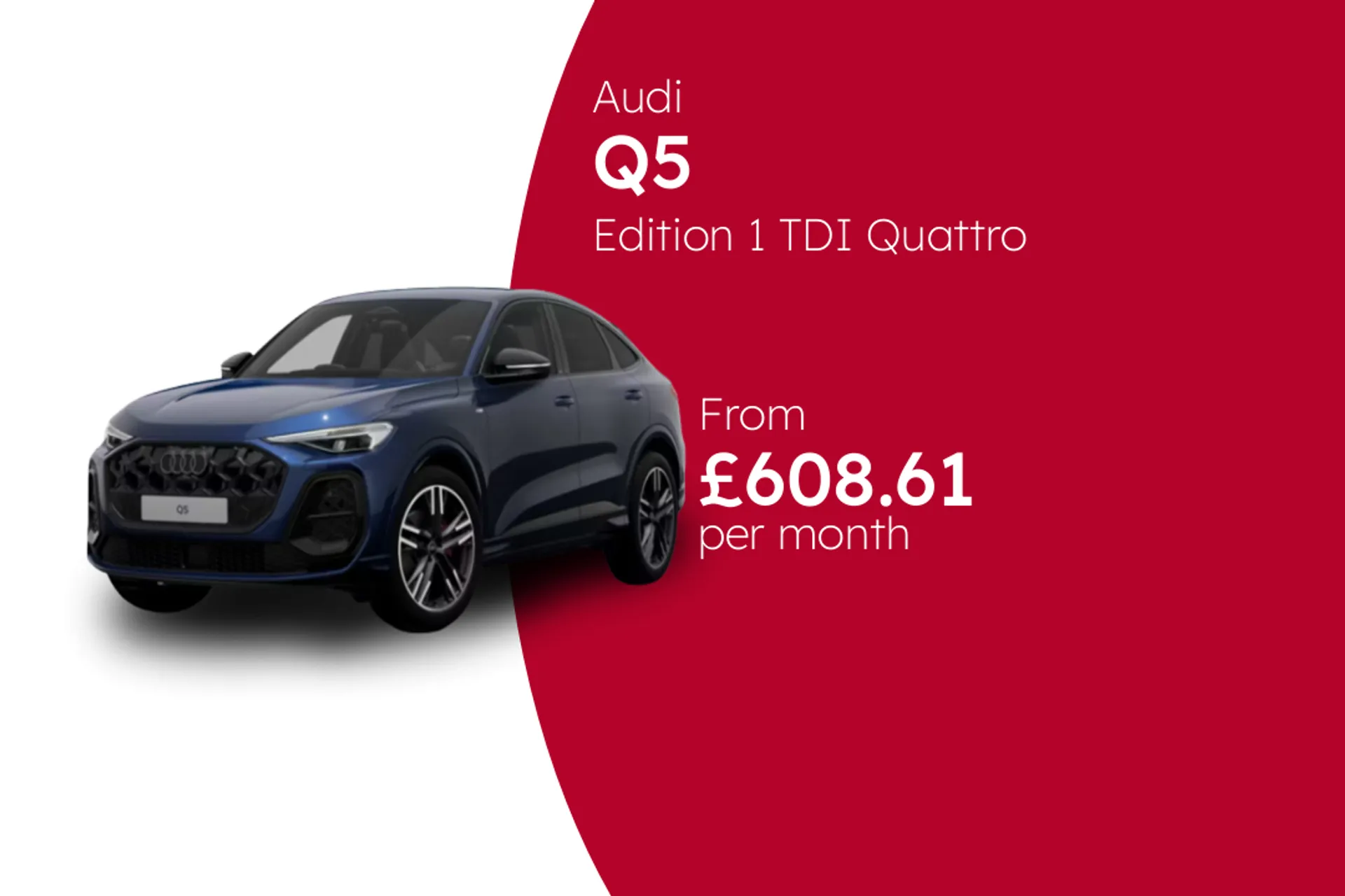 Audi Edition 1 TDI Quattro 204PS S Tronic Sportback BCH Finance Offer From £608.61 Per Month  