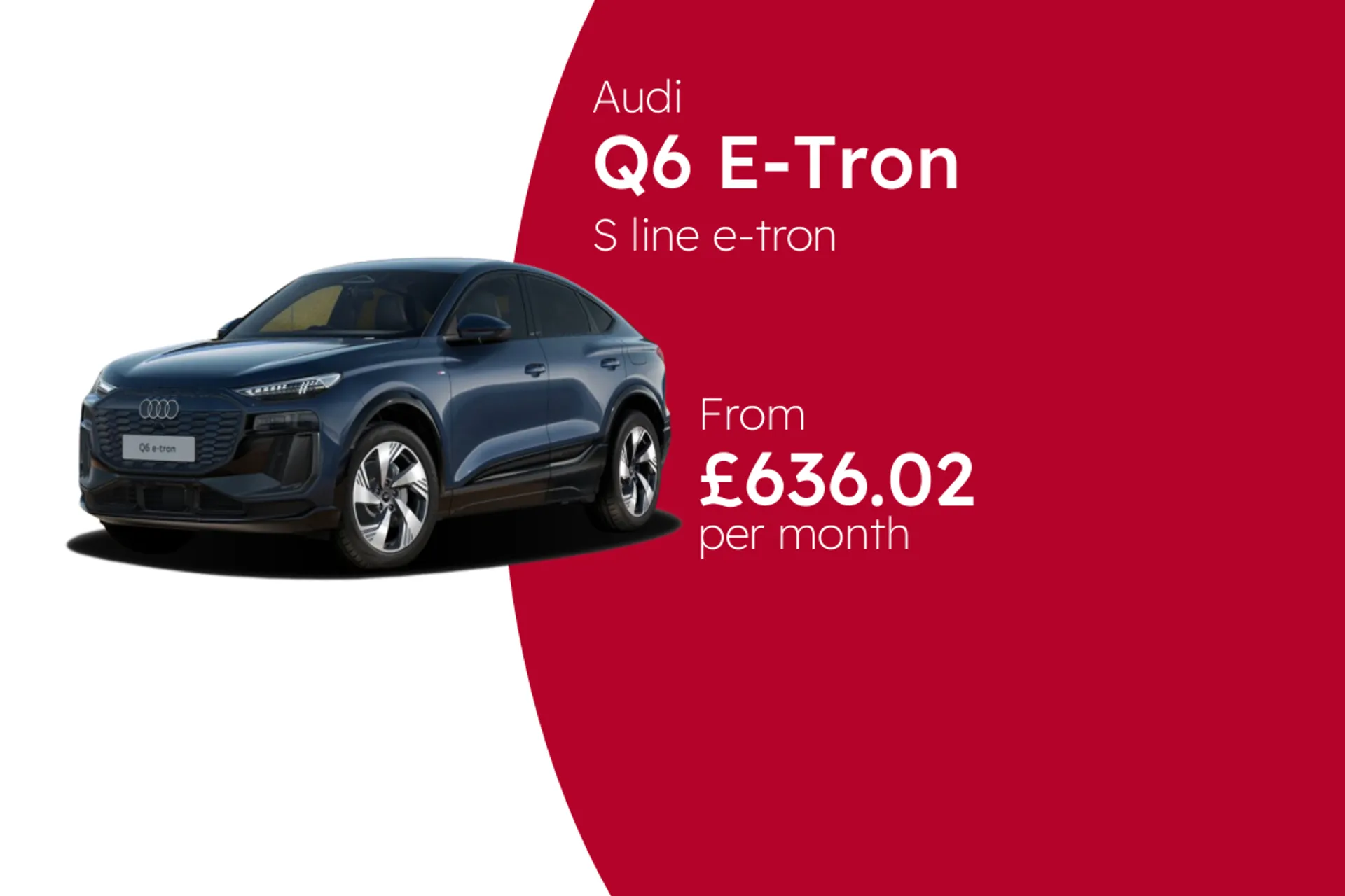 Audi S line e-tron performance Sportback BCH Finance Offer From £636.02 Per Month  