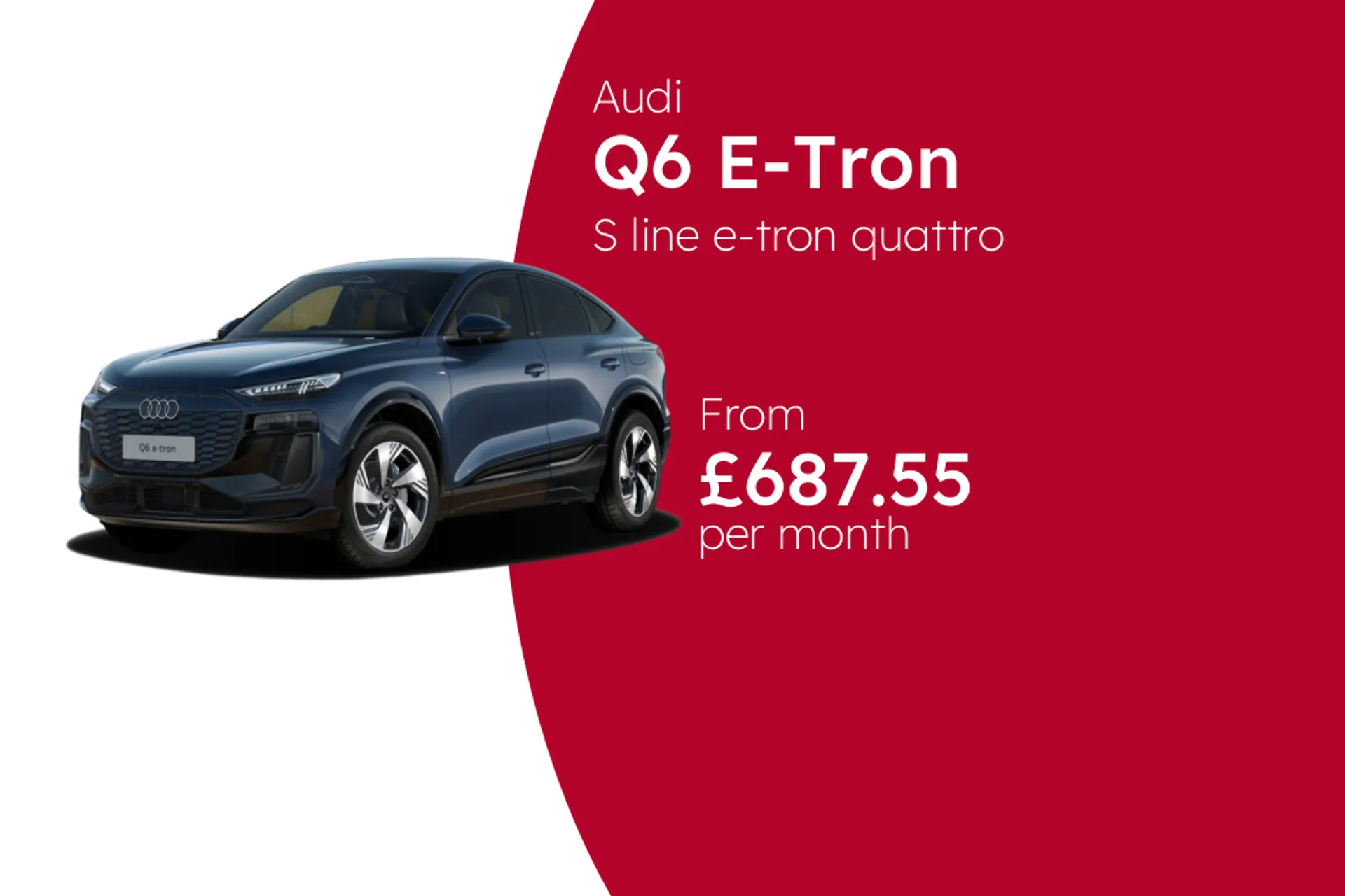 Audi S line e-tron quattro Sportback BCH Finance Offer From £687.55 Per Month  