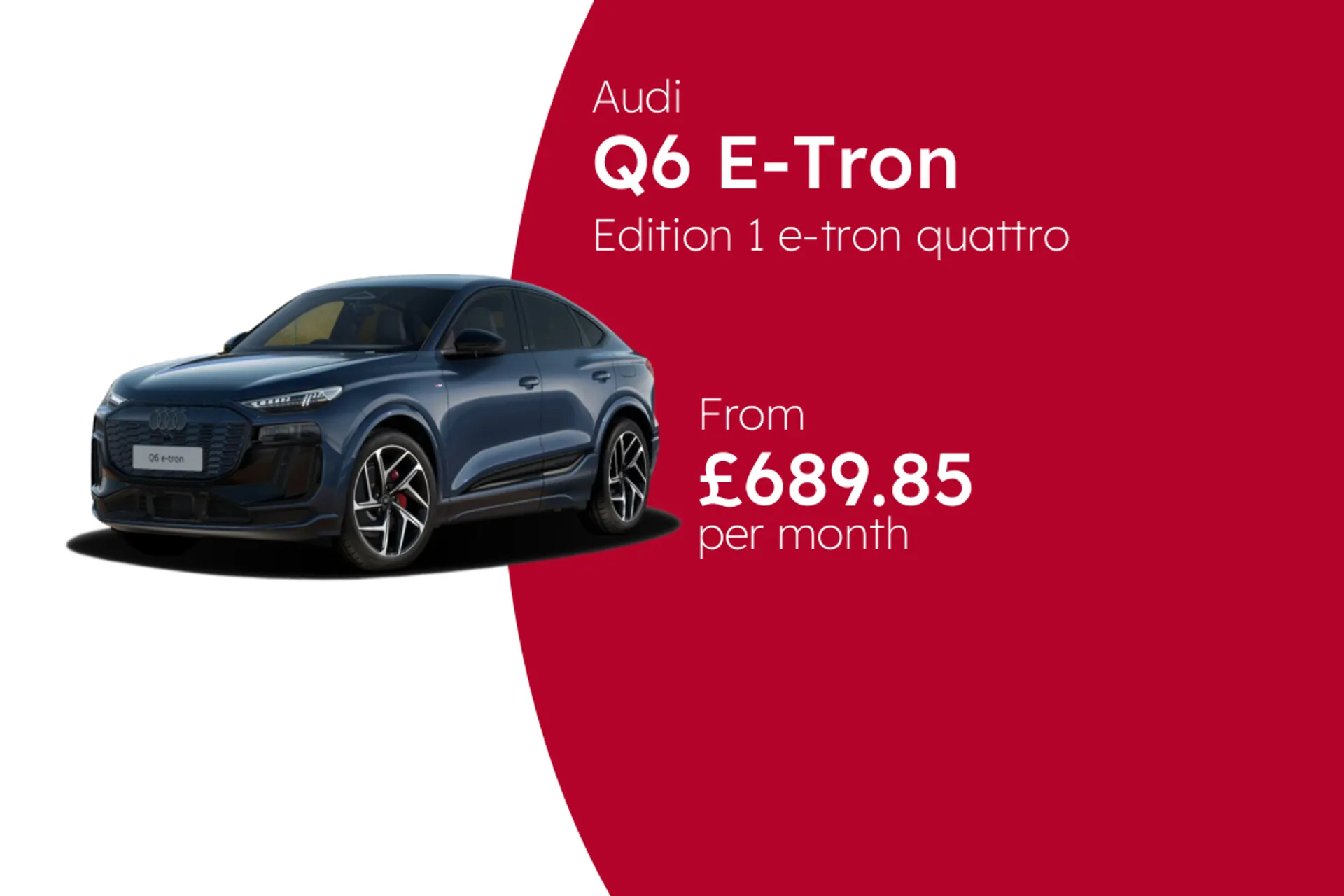 Audi Edition 1 e-tron quattro Sportback BCH Finance Offer From £689.85 Per Month  