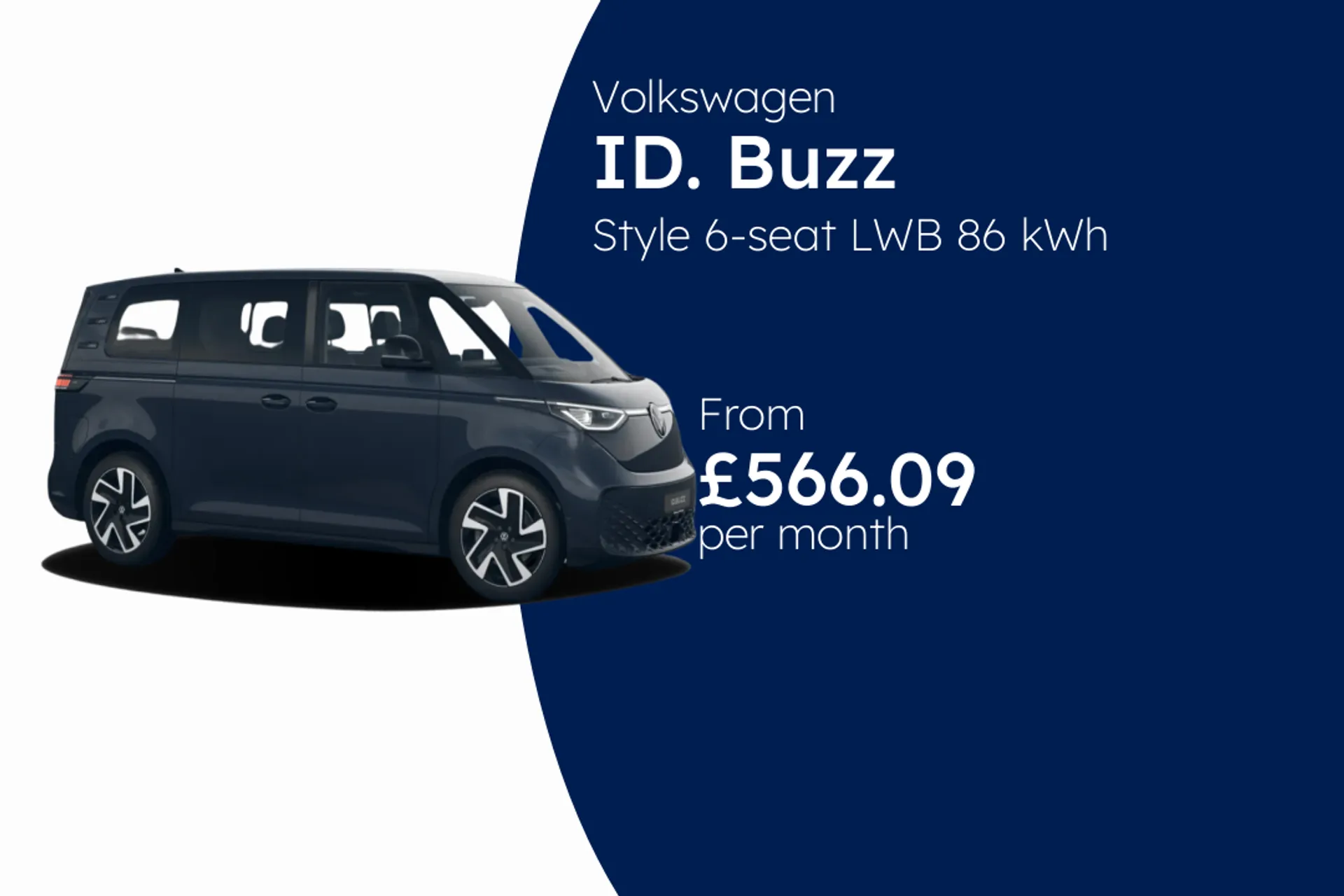 Volkswagen Style 6-seat LWB 86 kWh Pro 286 PS Electric 1 Speed BCH Finance Offer From £566.09 Per Month  