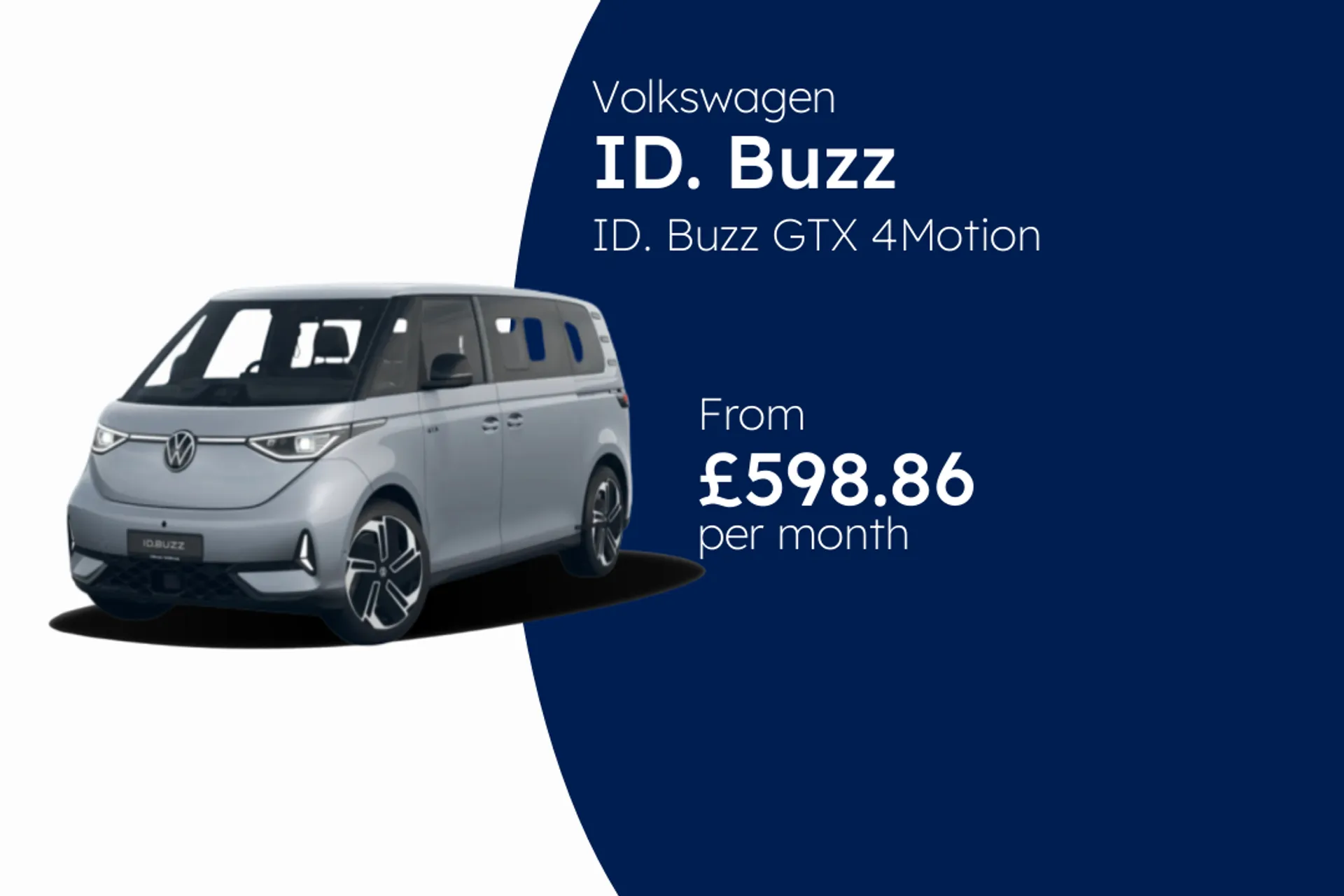 Volkswagen ID. Buzz GTX 4Motion 5-seat SWB 79 kWh Pro 340 PS Electric 1 Speed Automatic BCH Finance Offer From £598.86 Per Month  