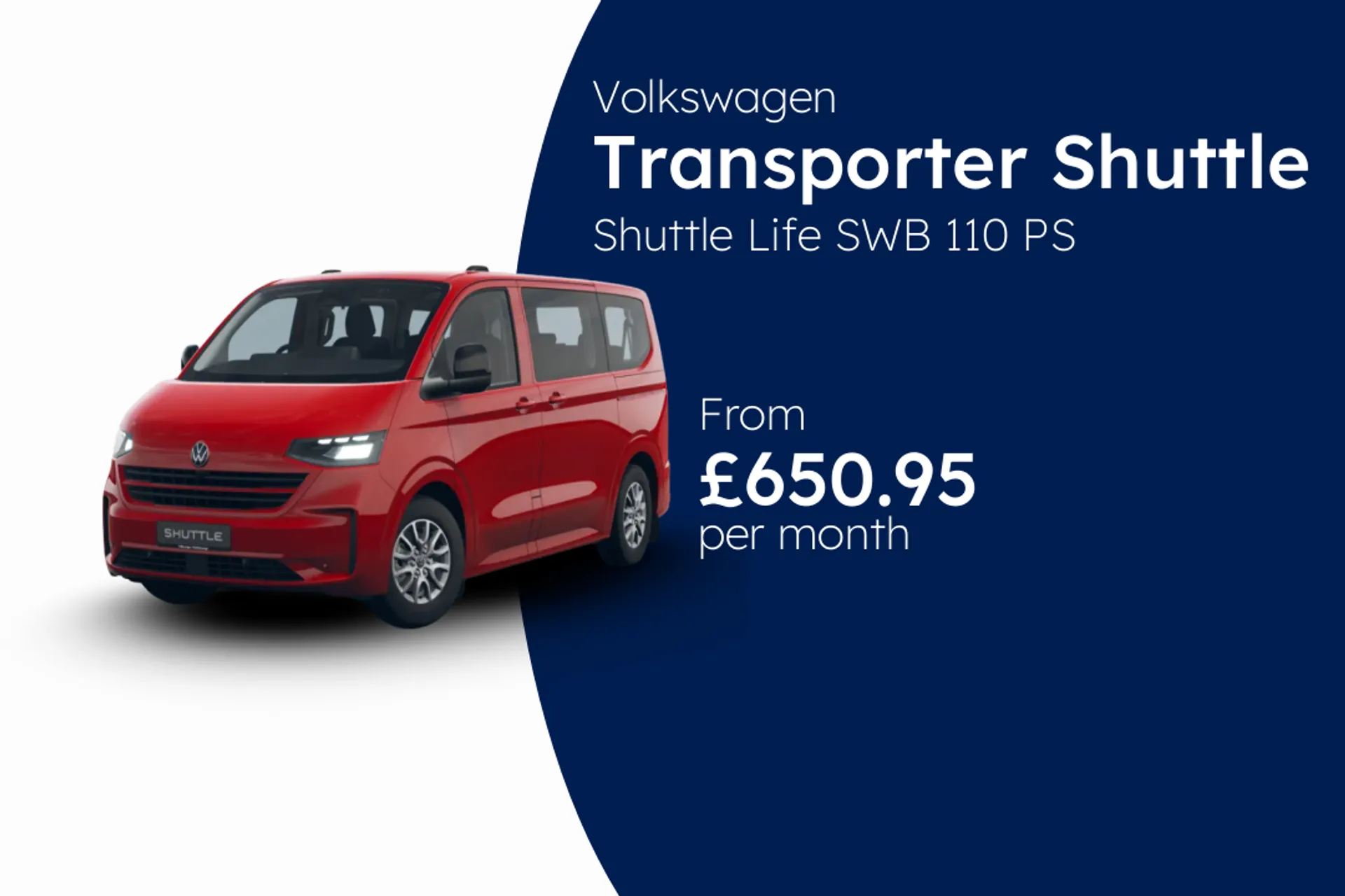 Volkswagen Shuttle Life SWB 110 PS 2.0 TDI 6sp Manual BCH Finance Offer From £650.95 Per Month