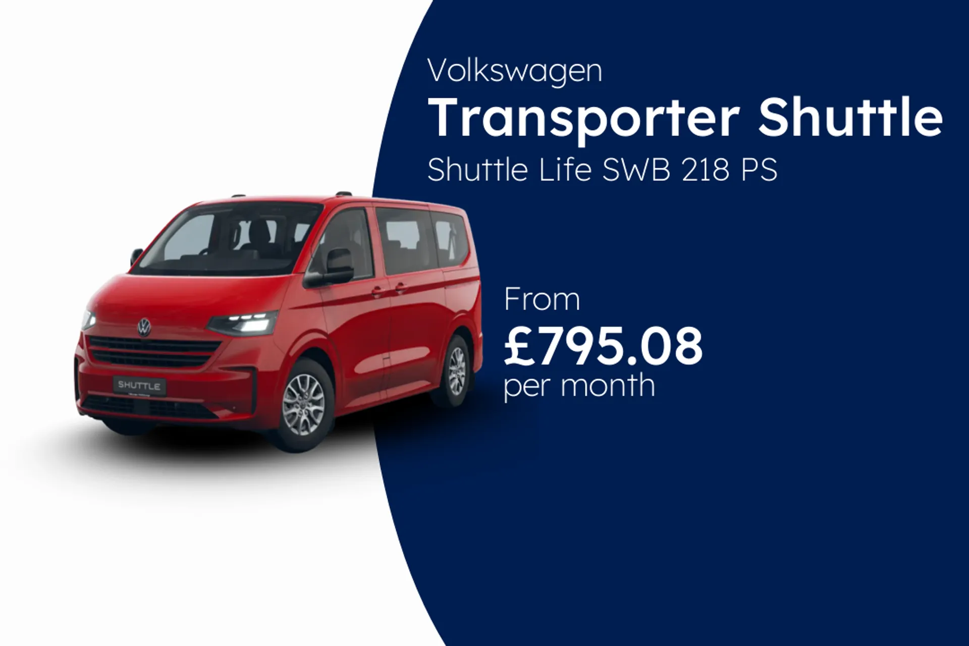 Volkswagen Shuttle Life SWB 218 PS 65 kWh Electric 1sp Automatic BCH Finance Offer From £795.08 Per Month