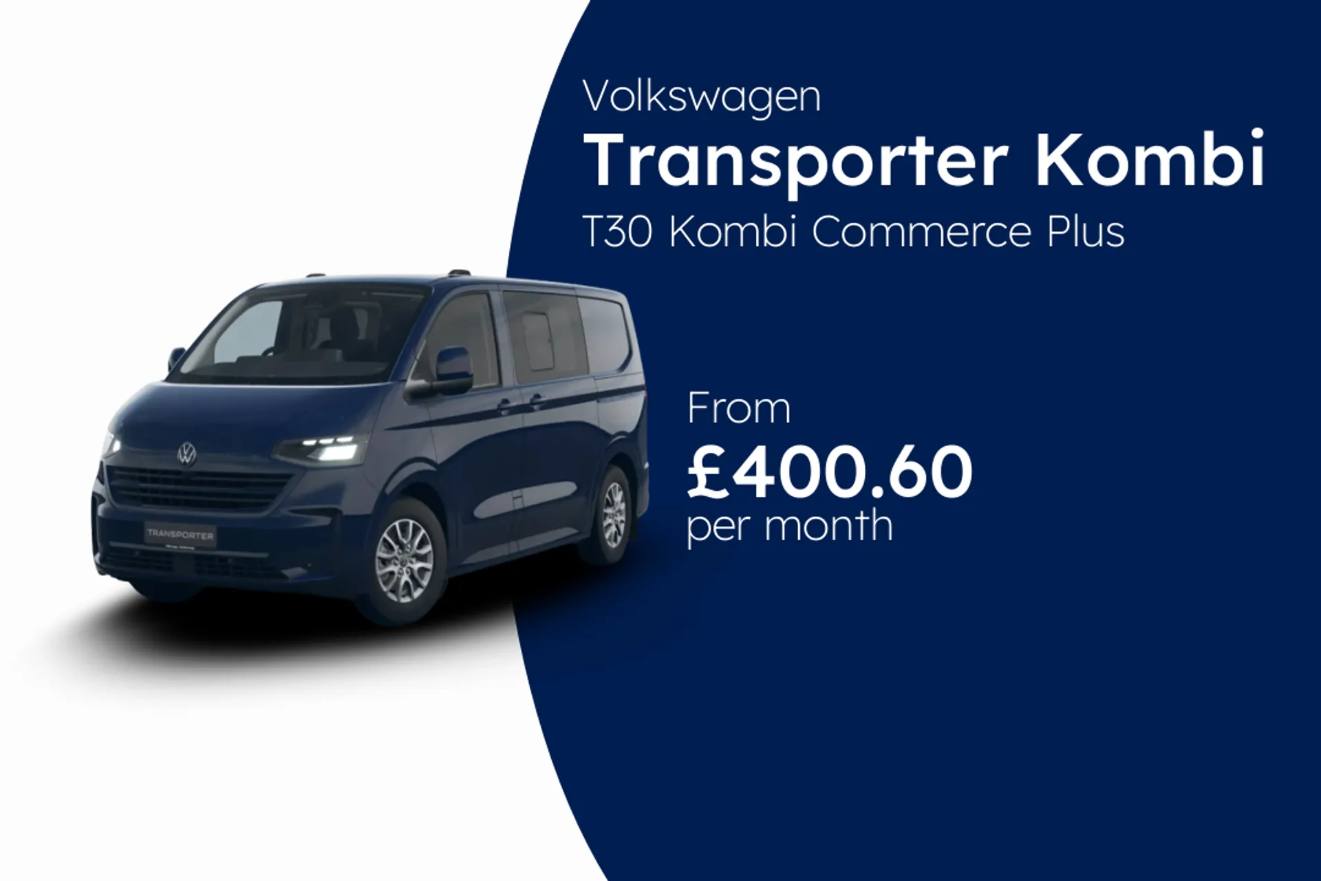 Volkswagen T30 Kombi Commerce Plus SWB 150 PS 2.0 TDI 6sp Manual BCH Finance Offer From £400.60 Per Month