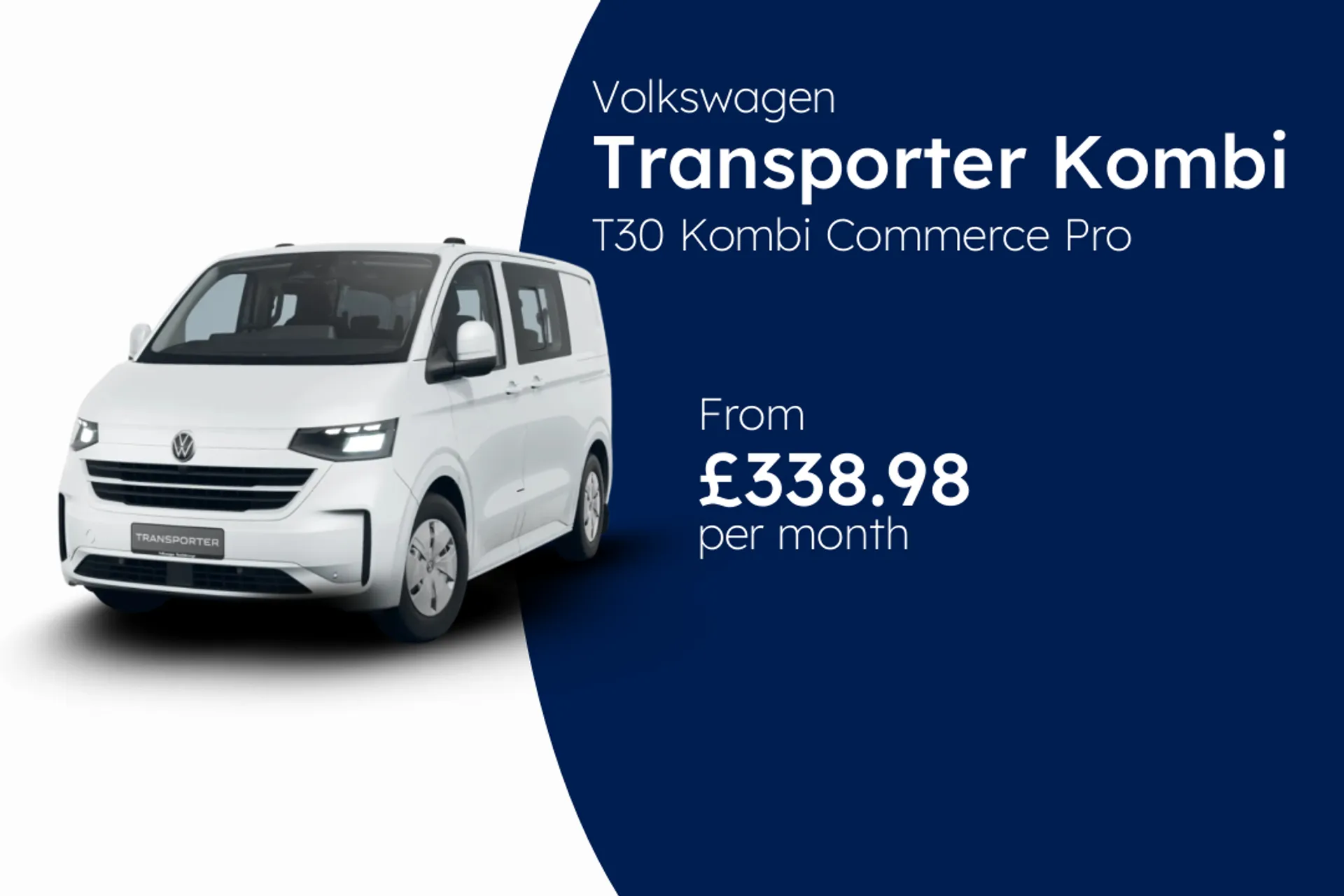 Volkswagen T30 Kombi Commerce Pro SWB 110 PS 2.0 TDI 6sp Manual BCH Finance Offer From £338.98 Per Month