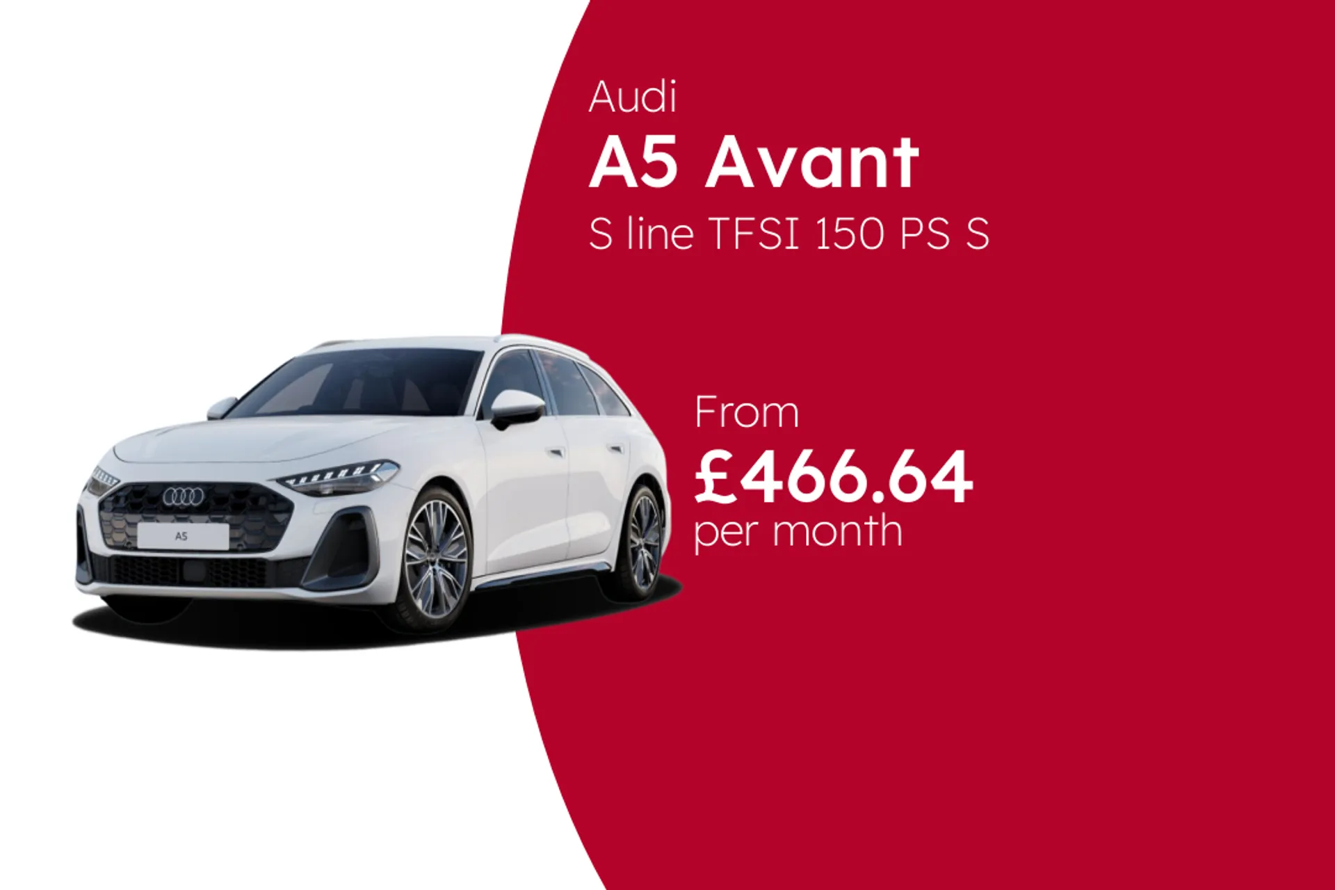 Audi S line TFSI 150 PS S tronic  BCH Finance Offer From £466.64 Per Month  