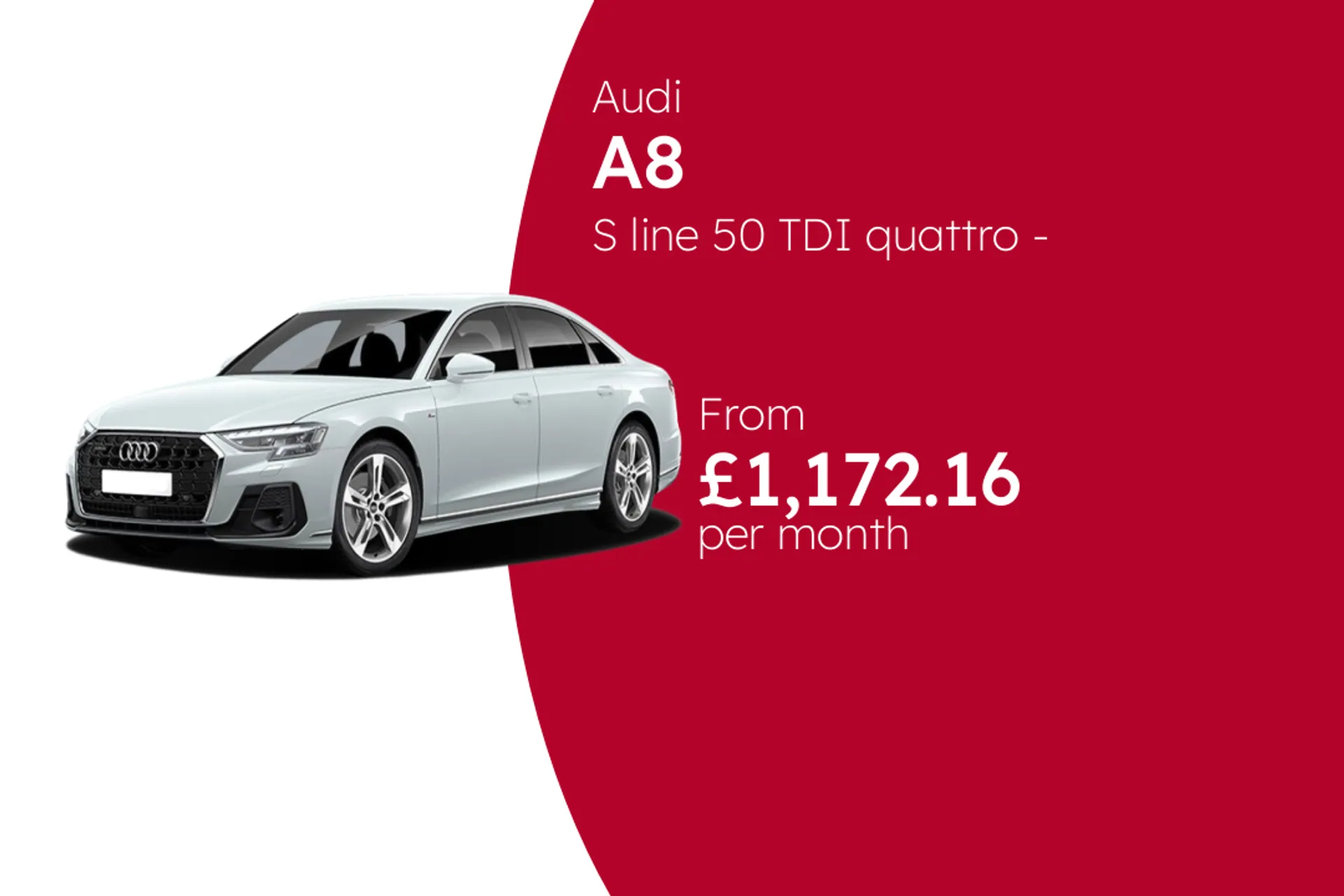 Audi S line 50 TDI quattro - tiptronic BCH Finance Offer From £1172.16 Per Month  