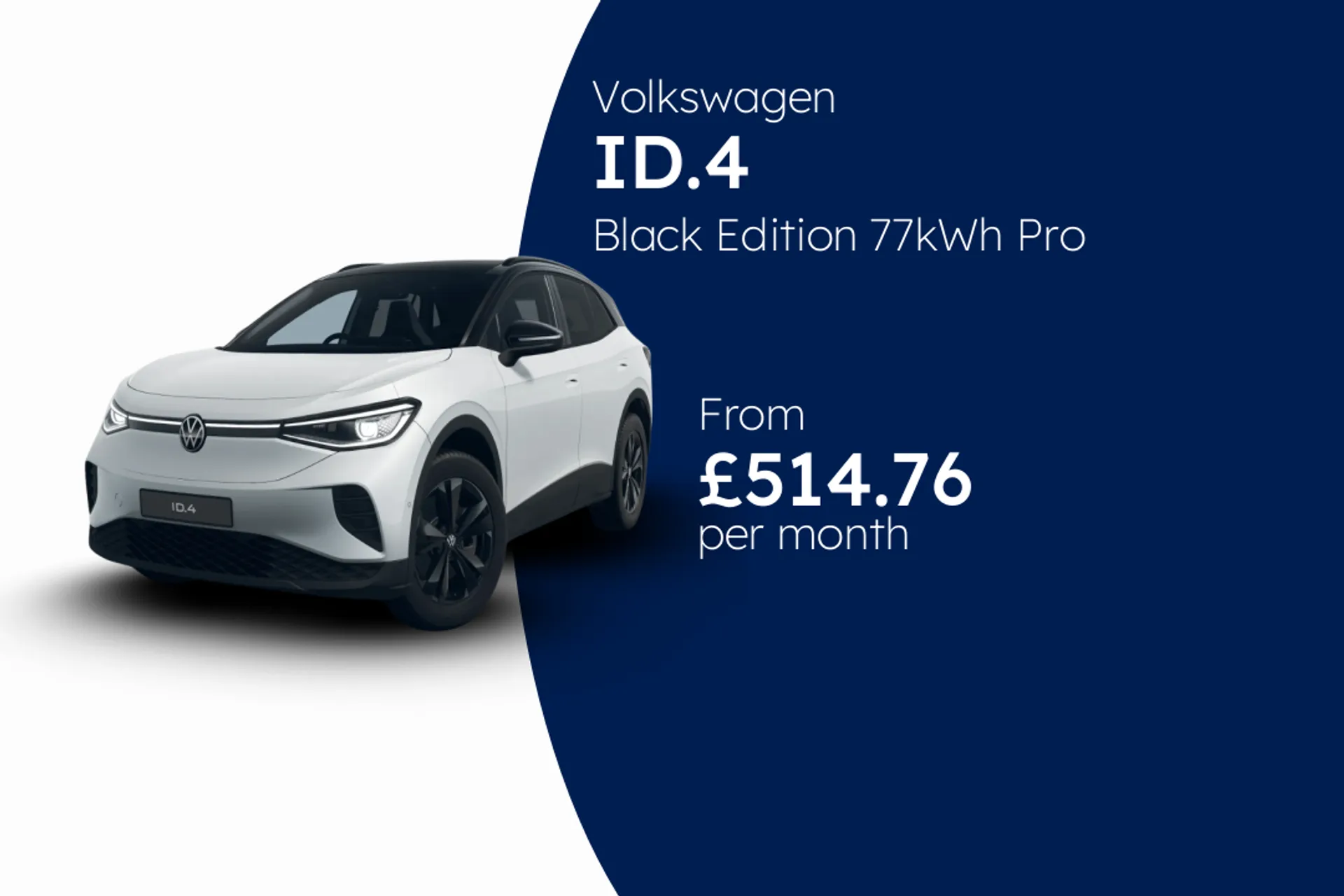 Volkswagen Black Edition 77kWh Pro 4MOTION 286PS  1-speed automatic 5 Door BCH Finance Offer From £514.76 Per Month  