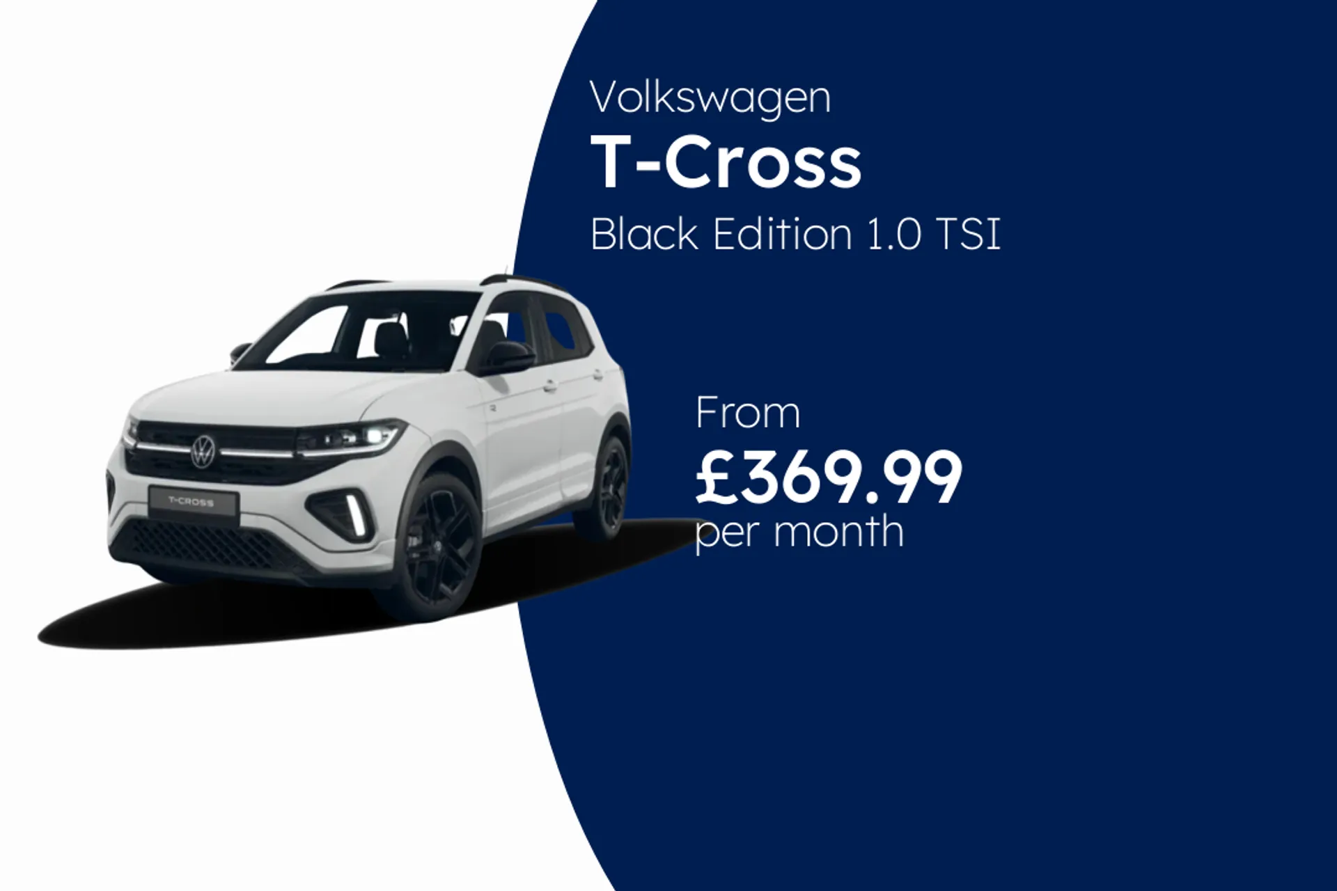 Volkswagen Black Edition 1.0 TSI 115PS 7-speed Manual 5 Door BCH Finance Offer From £369.99 Per Month  