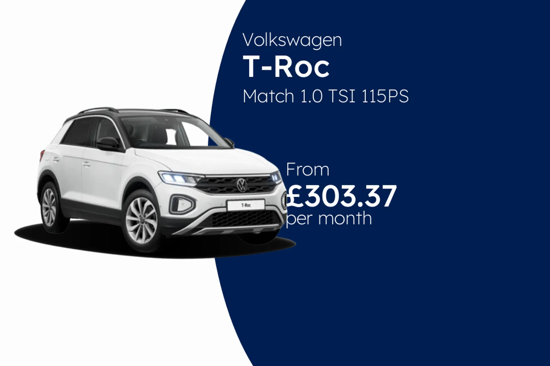 Volkswagen Match 1.0 TSI 115PS 6-speed Manual 5 Door BCH Finance Offer From £303.37 Per Month  