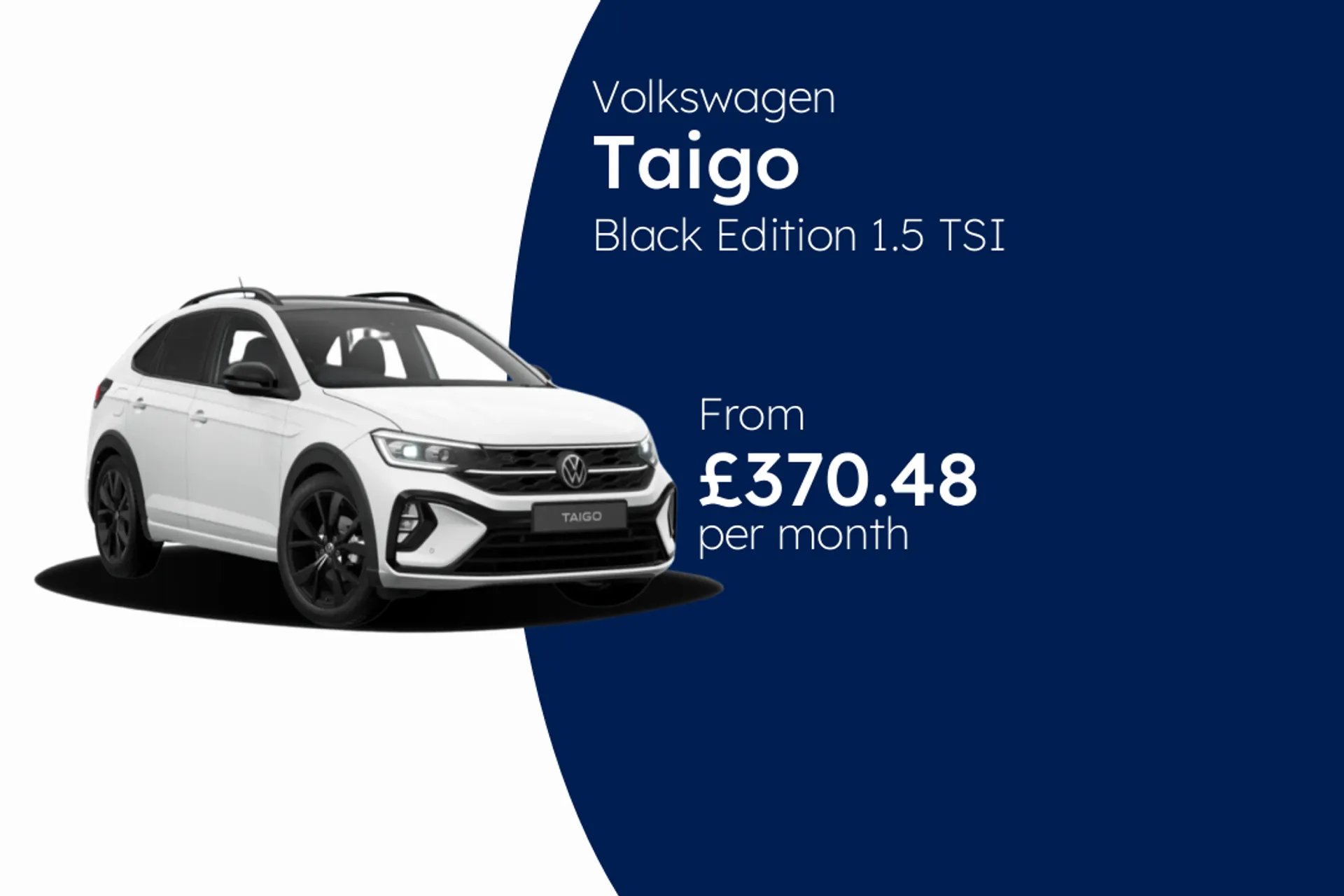 Volkswagen Black Edition 1.5 TSI 150PS 7-Speed DSG 5 Door BCH  Finance Offer From £370.48 Per Month  