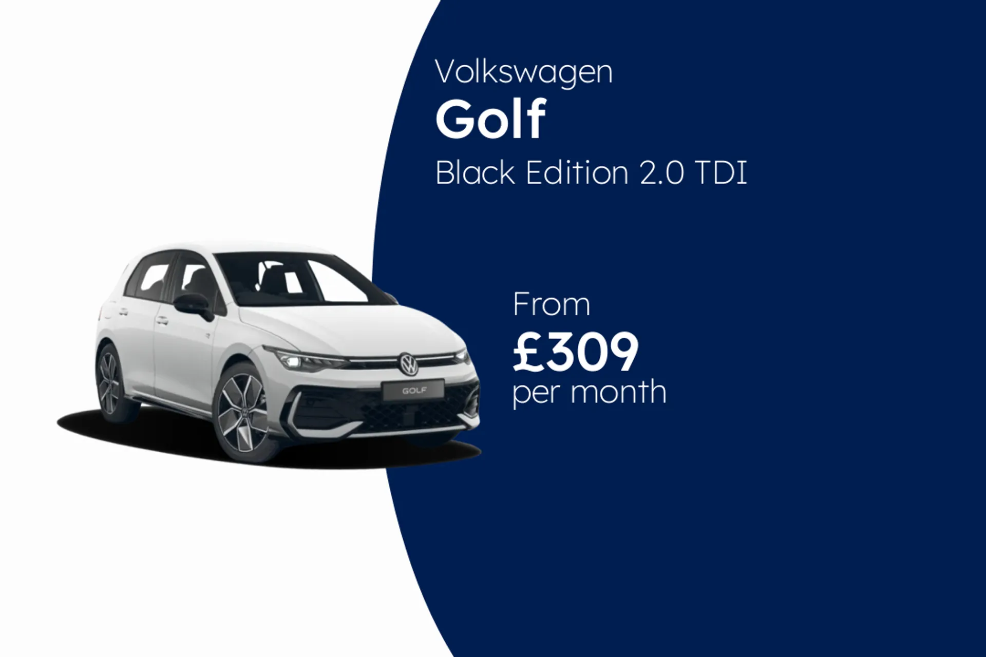 Volkswagen Black Edition 2.0 TDI 150ps 7-Speed DSG 5 Door BCH Finance Offer From £309.00 Per Month  