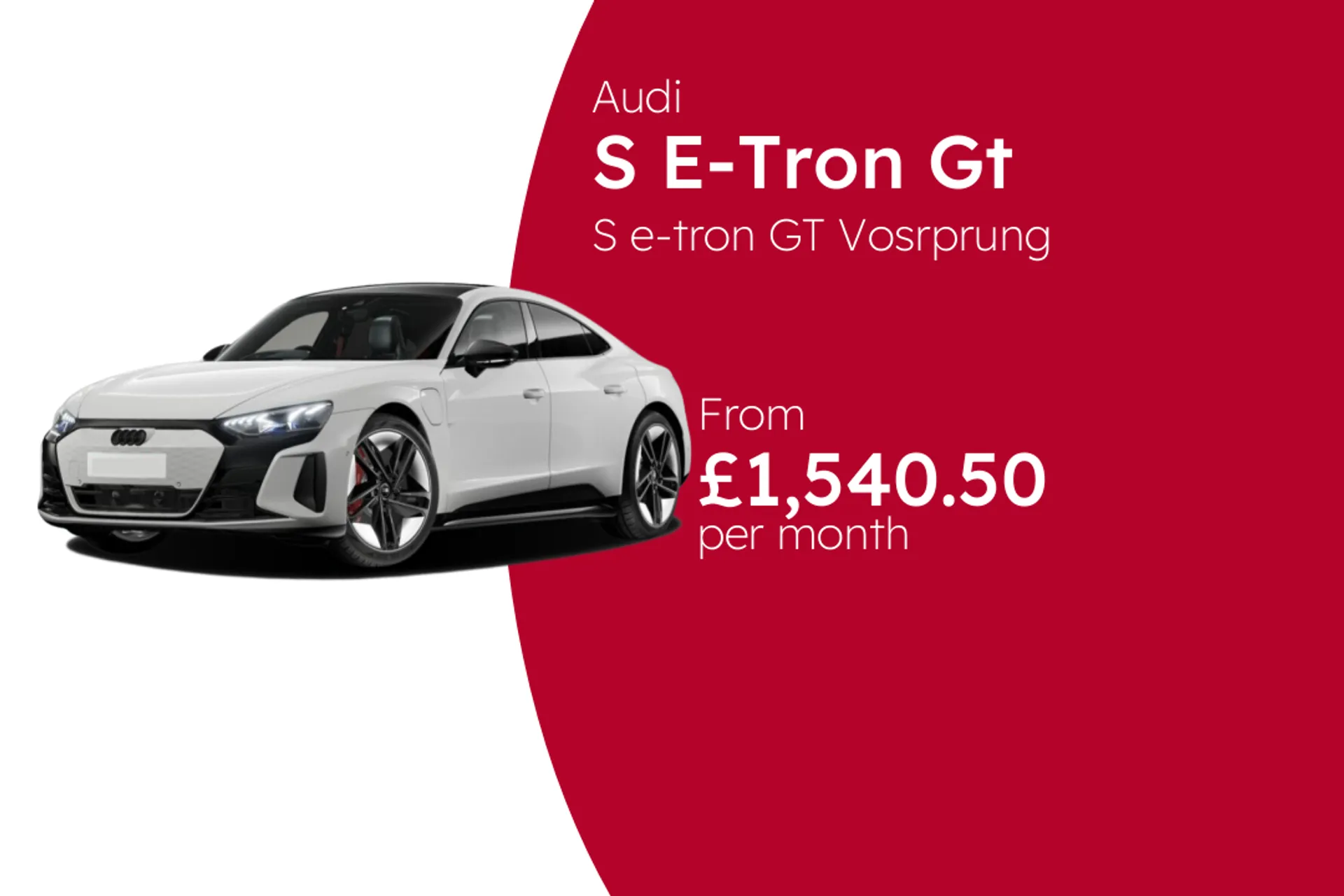 Audi S e-tron GT Vosrprung BCH Finance Offer From £1540.50 Per Month