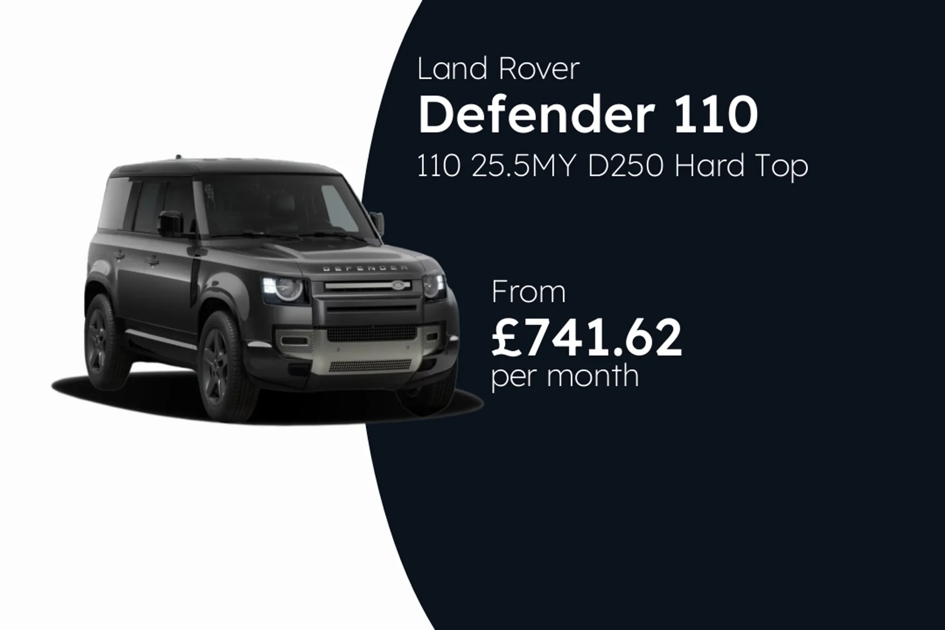 Land Rover 110 25.5MY D250 Hard Top X-Dynamic SE BCH Finance Offer From £741.62 Per Month  