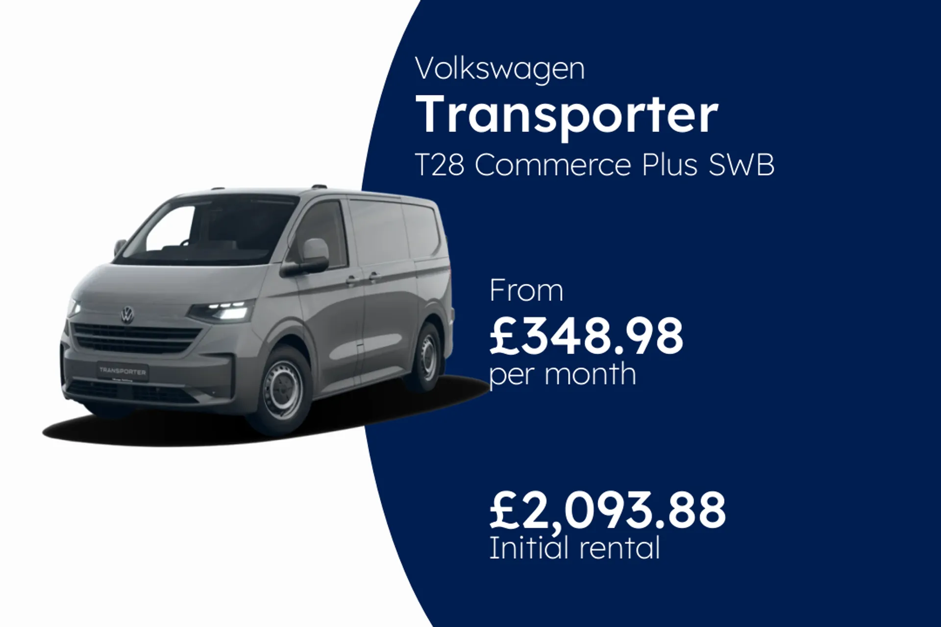 Volkswagen T28 Commerce Plus SWB 110 PS 2.0 TDI 6sp Manual BCH Finance Offer From £348.98 Per Month