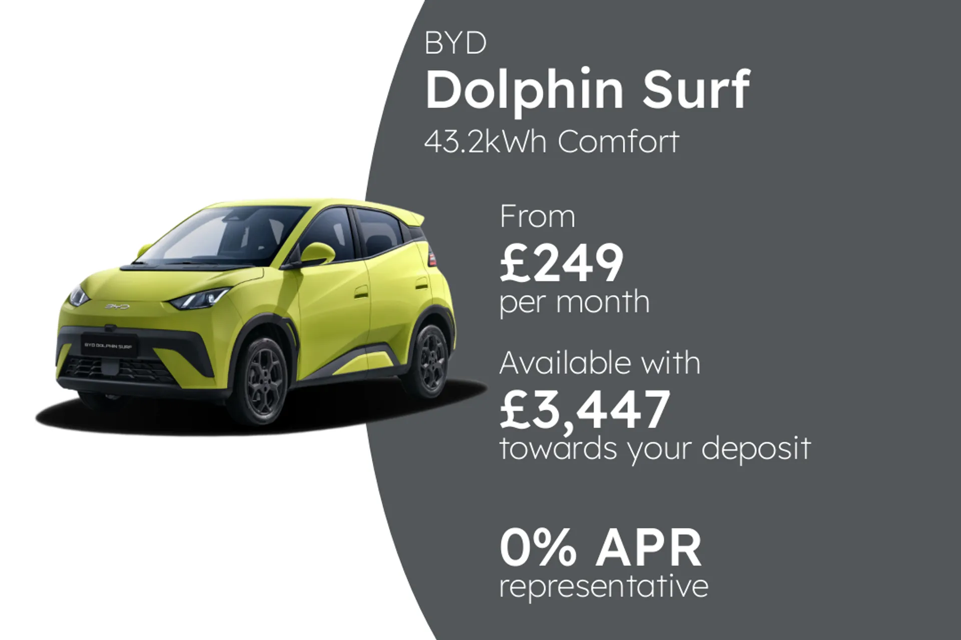  BYD Dolphin Surf 43.2kWh Comfort Hatchback 5dr Electric Auto (154 ps) Image #1