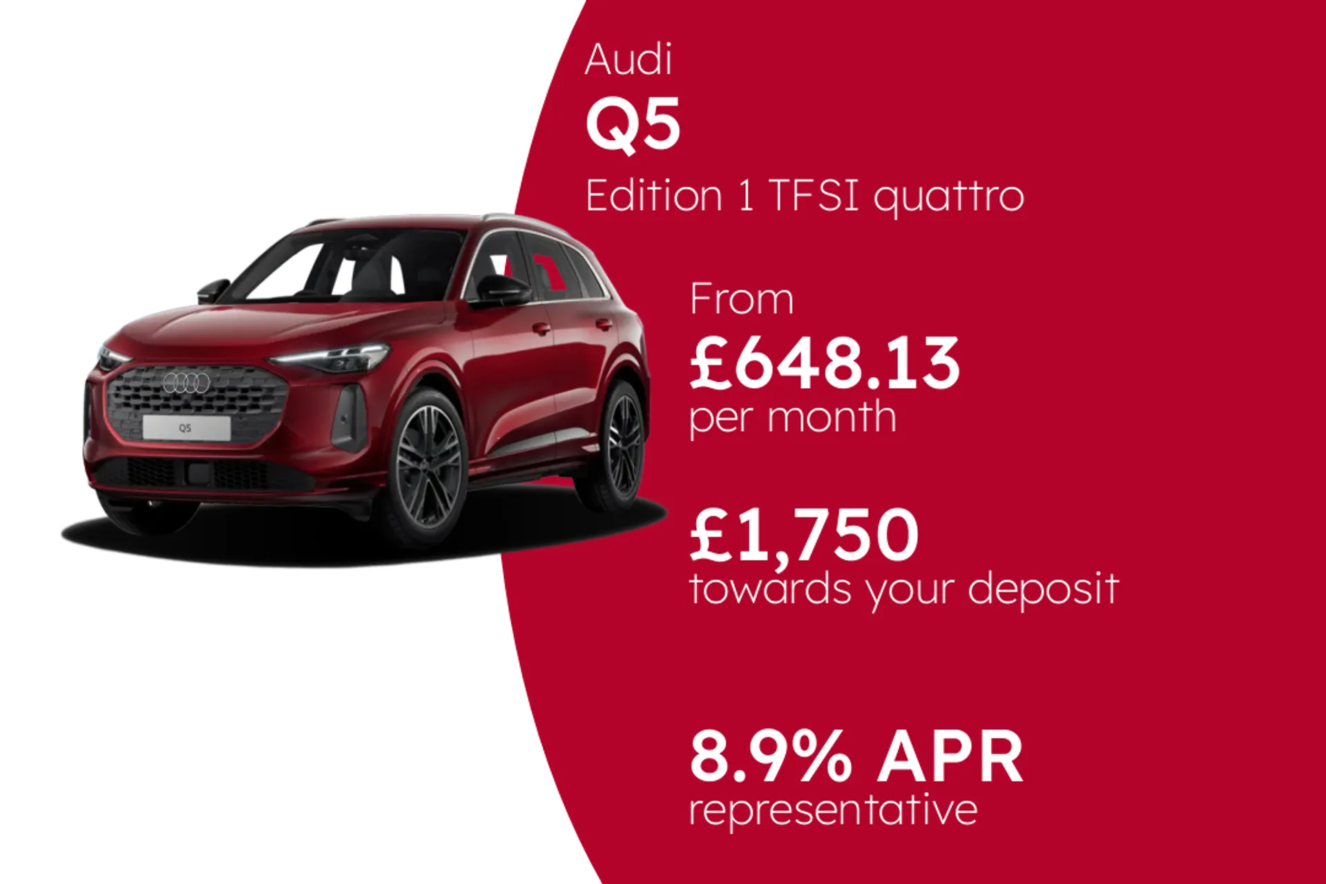 Audi Edition 1 TFSI quattro 204 PS S tronic PCP Finance Offer From £648.13 Per Month  