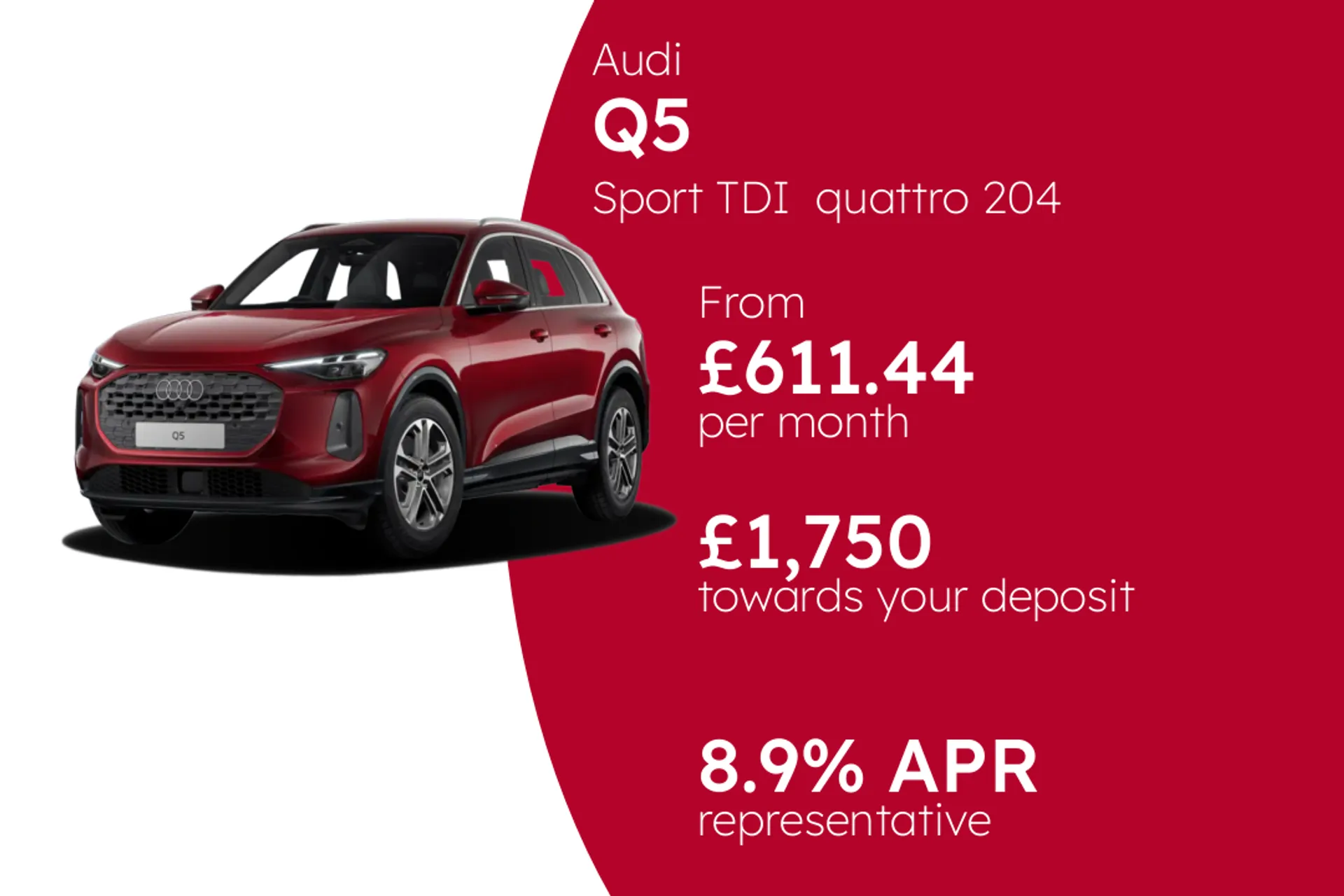 Audi Sport TDI  quattro 204 PS S tronic  PCP Finance Offer From £611.44 Per Month  