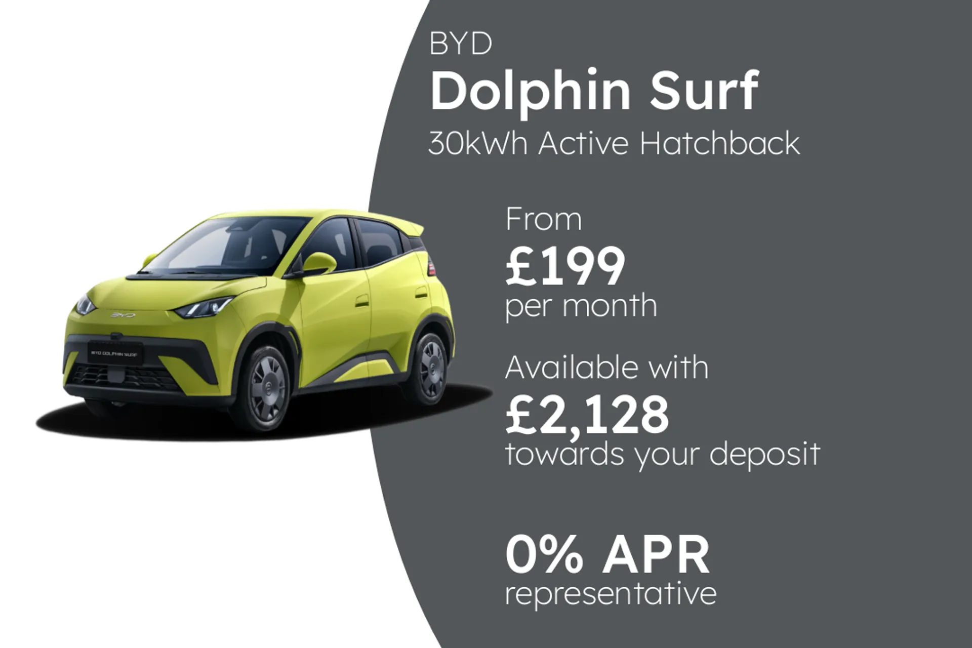  BYD Dolphin Surf 30kWh Active Hatchback 5dr Electric Auto (87 ps) Image #1