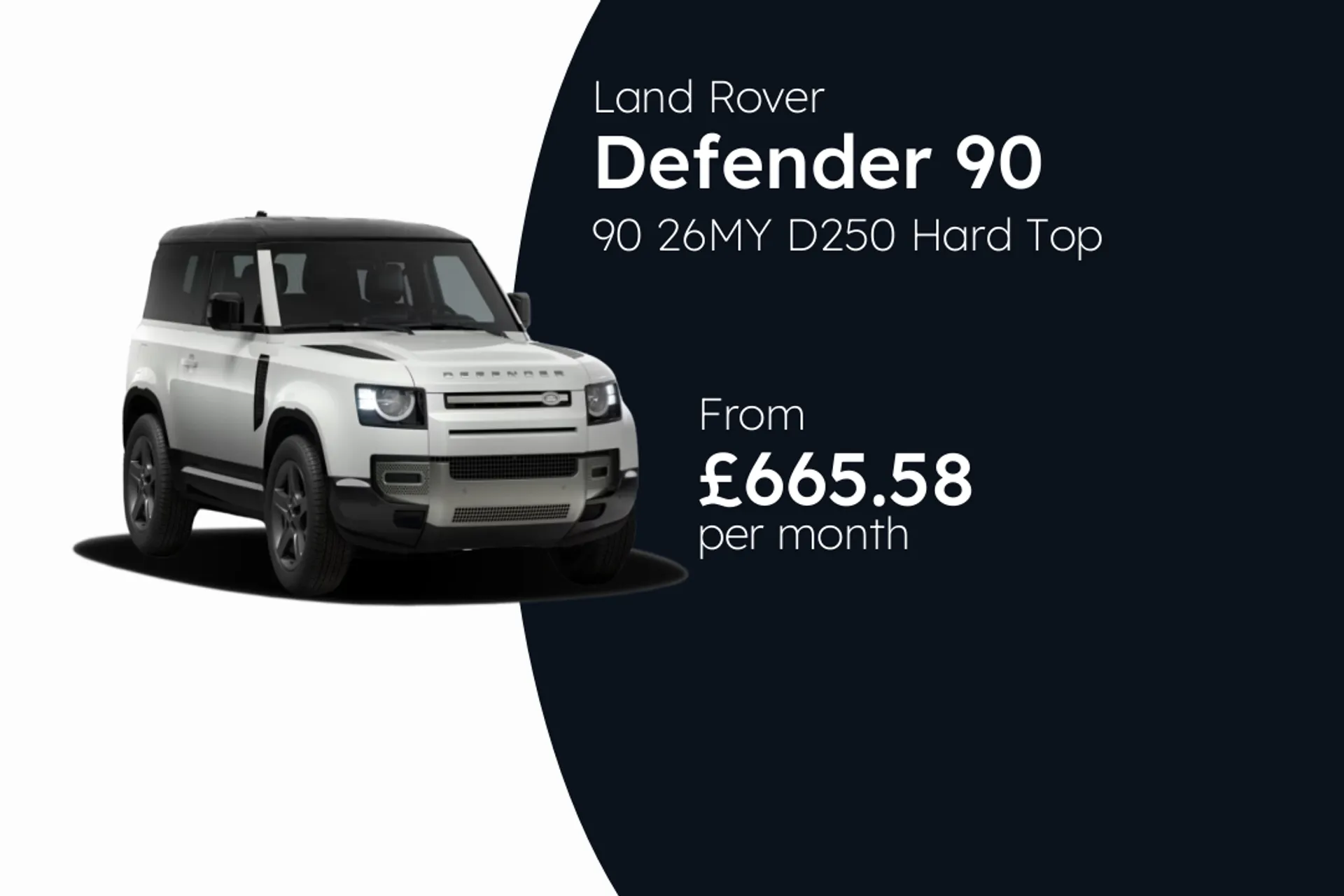 Land Rover 90 26MY D250 Hard Top X-Dynamic SE  Finance Offer From £665.58 Per Month  