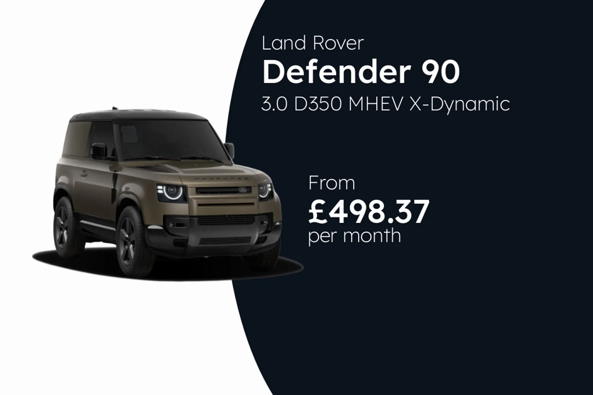 Land Rover 3.0 D350 MHEV X-Dynamic HSE Hard Top BCH Finance Offer From £498.37 Per Month