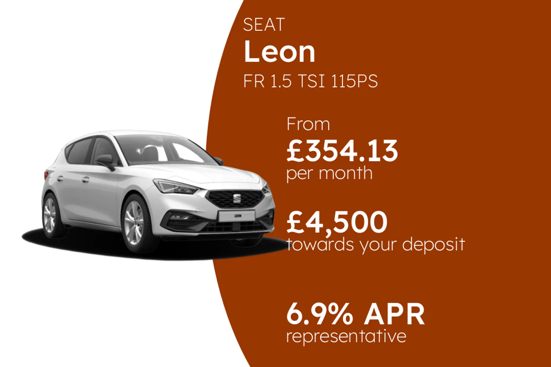 SEAT FR 1.5 TSI 115PS PCP Finance Offer From £354.13 Per Month