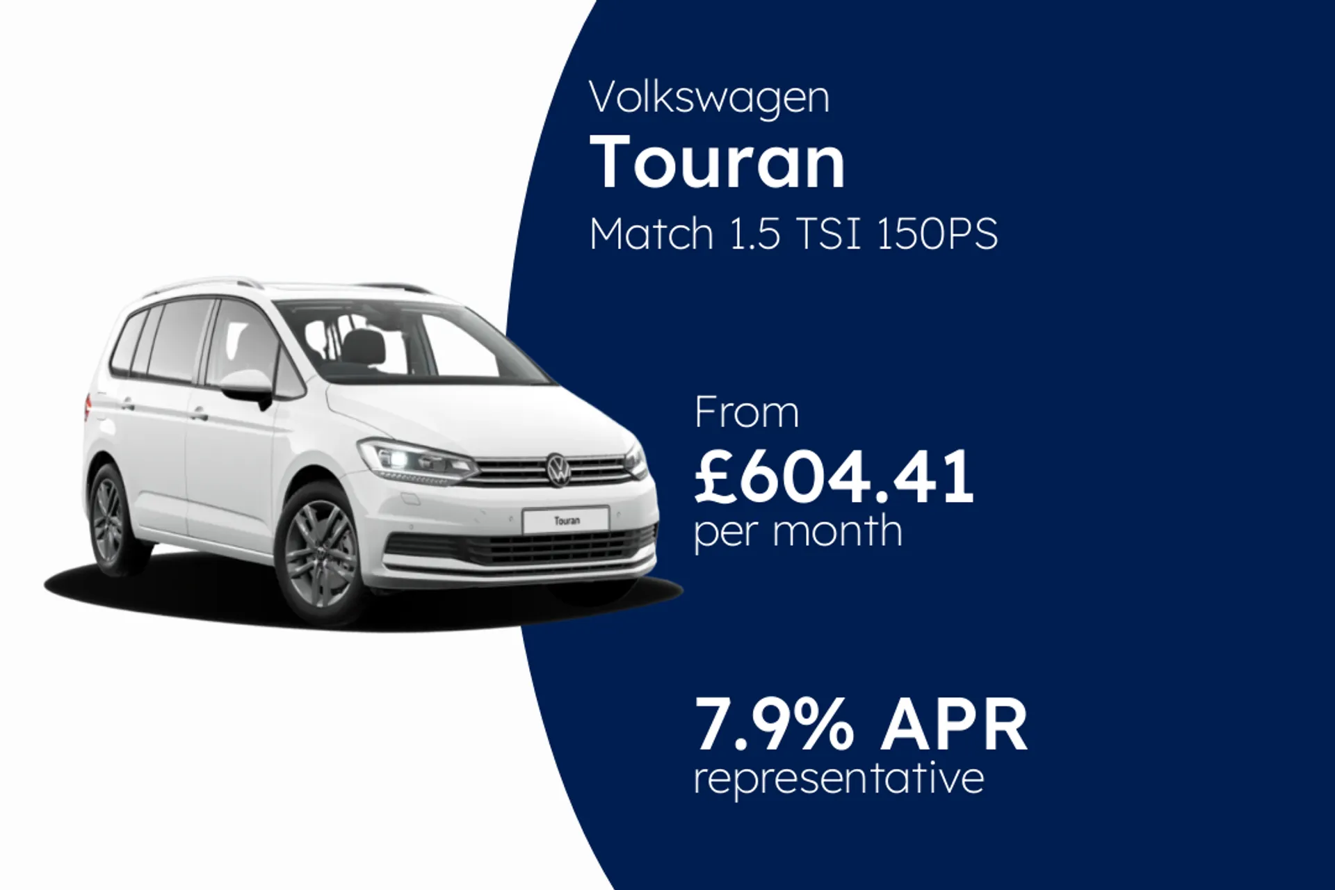 Volkswagen Match 1.5 TSI 150PS 6-speed Manual 5 door PCP Finance Offer From £604.41 Per Month