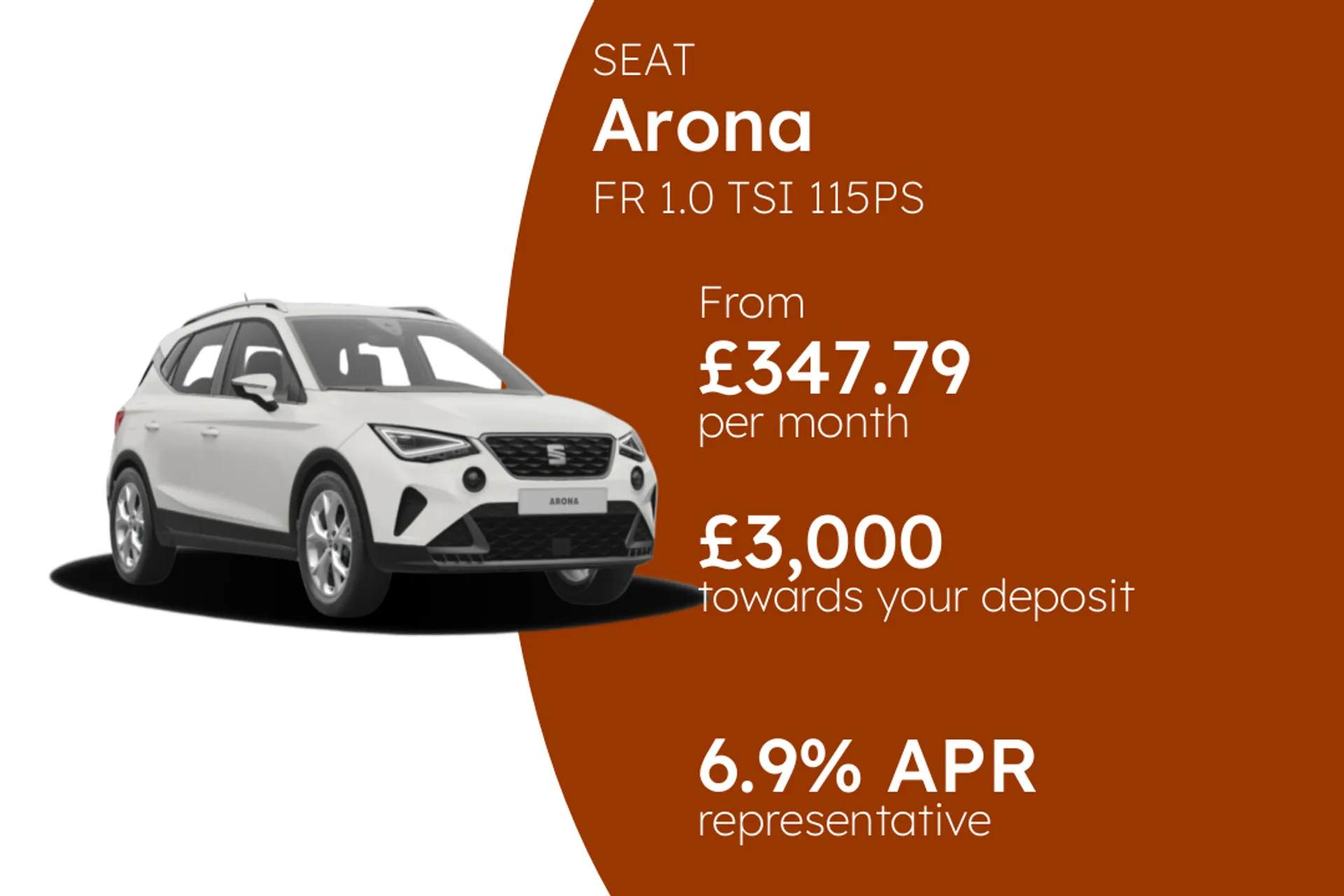 SEAT FR 1.0 TSI 115PS PCP Finance Offer From £347.79 Per Month