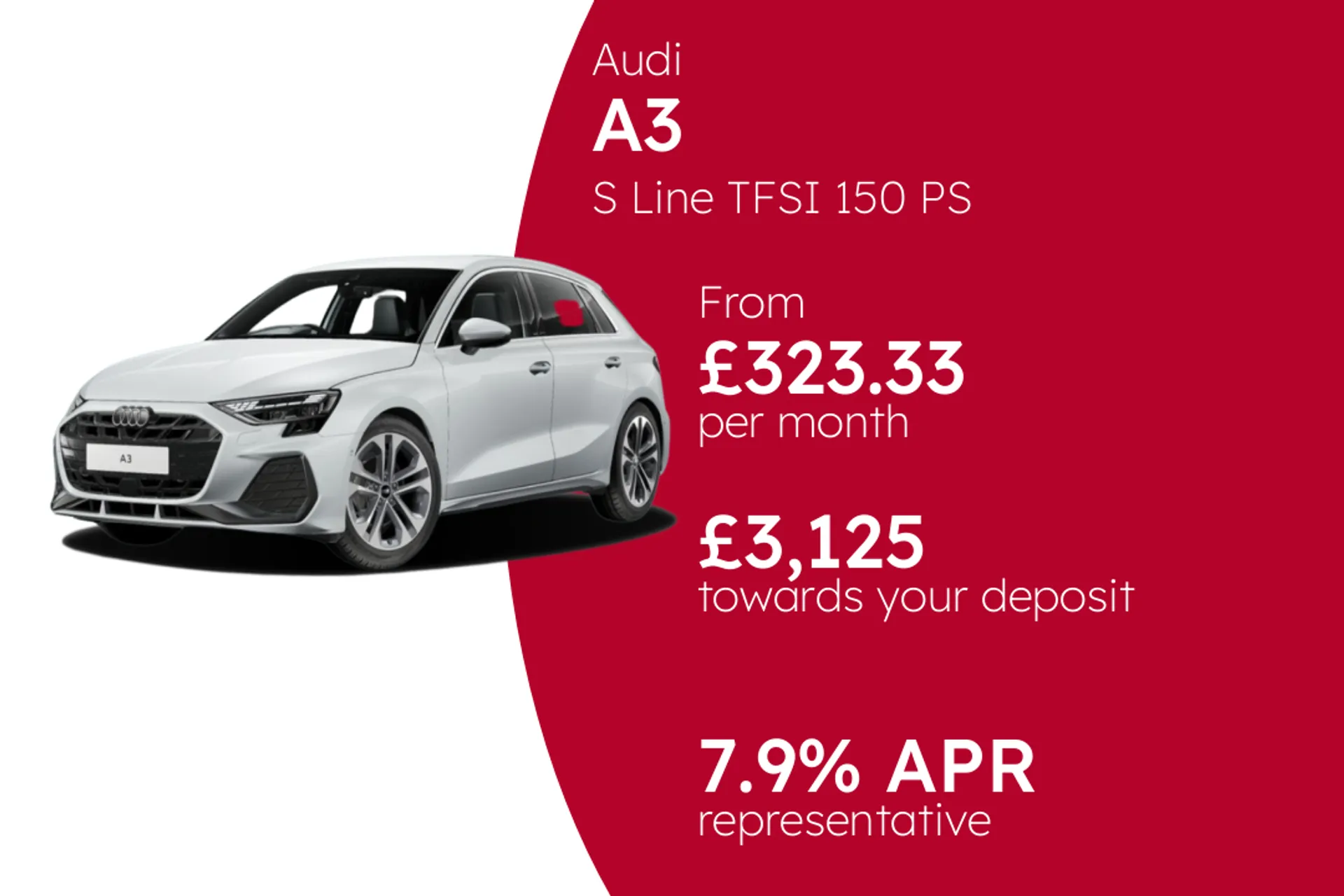 Audi S Line TFSI 150 PS 6-Speed PCP Finance Offer From £323.33 Per Month  