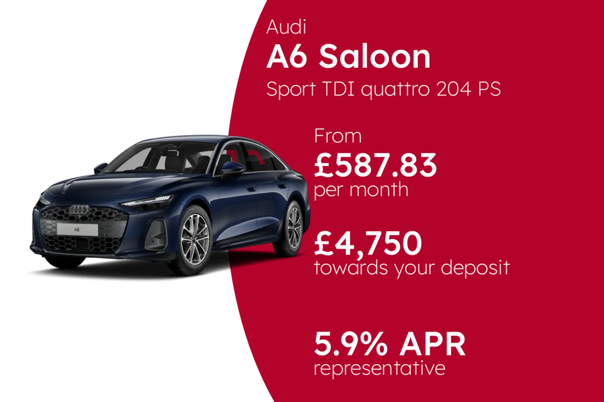Audi Sport TDI quattro 204 PS S Tronic PCP Finance Offer From £587.83 Per Month  