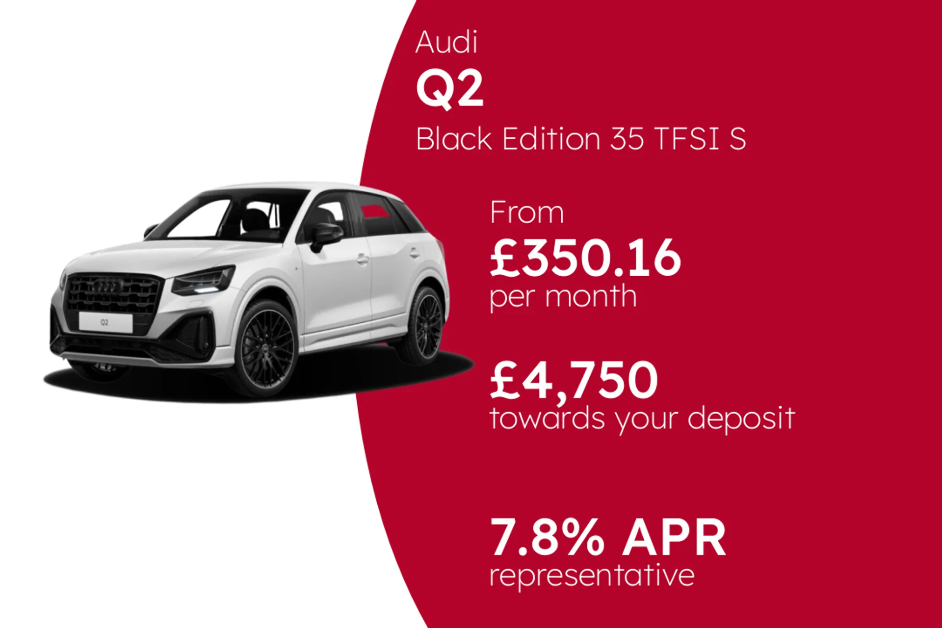 Audi Black Edition 35 TFSI S tronic PCP Finance Offer From £350.16 Per Month