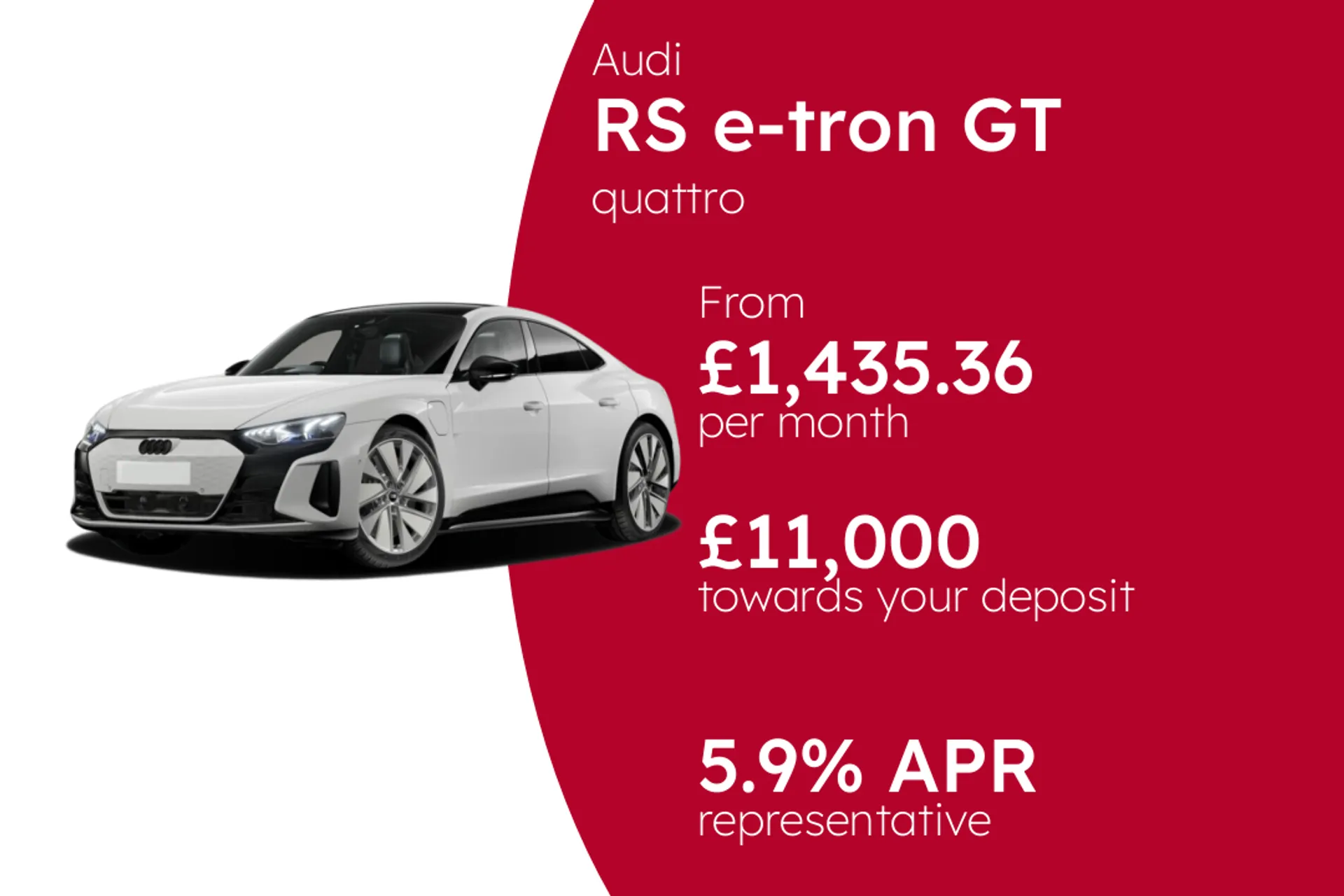 Audi quattro PCP Finance Offer From £1435.36 Per Month